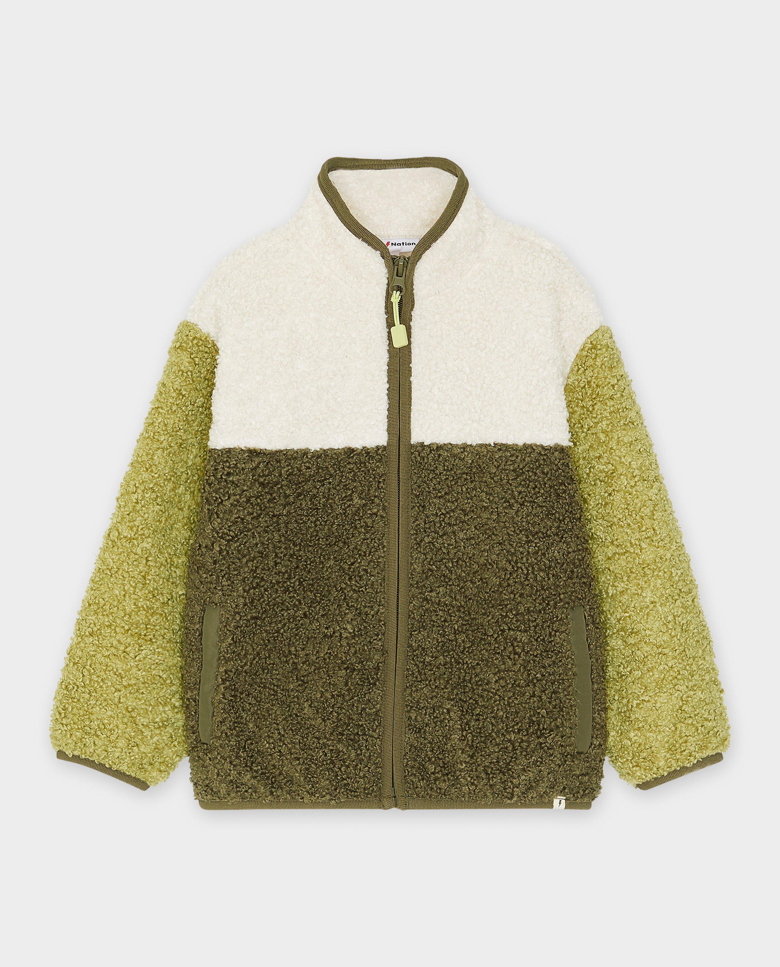 Teddy vest met color block - Product Detail - lichtgroen - afbeelding nummer 5