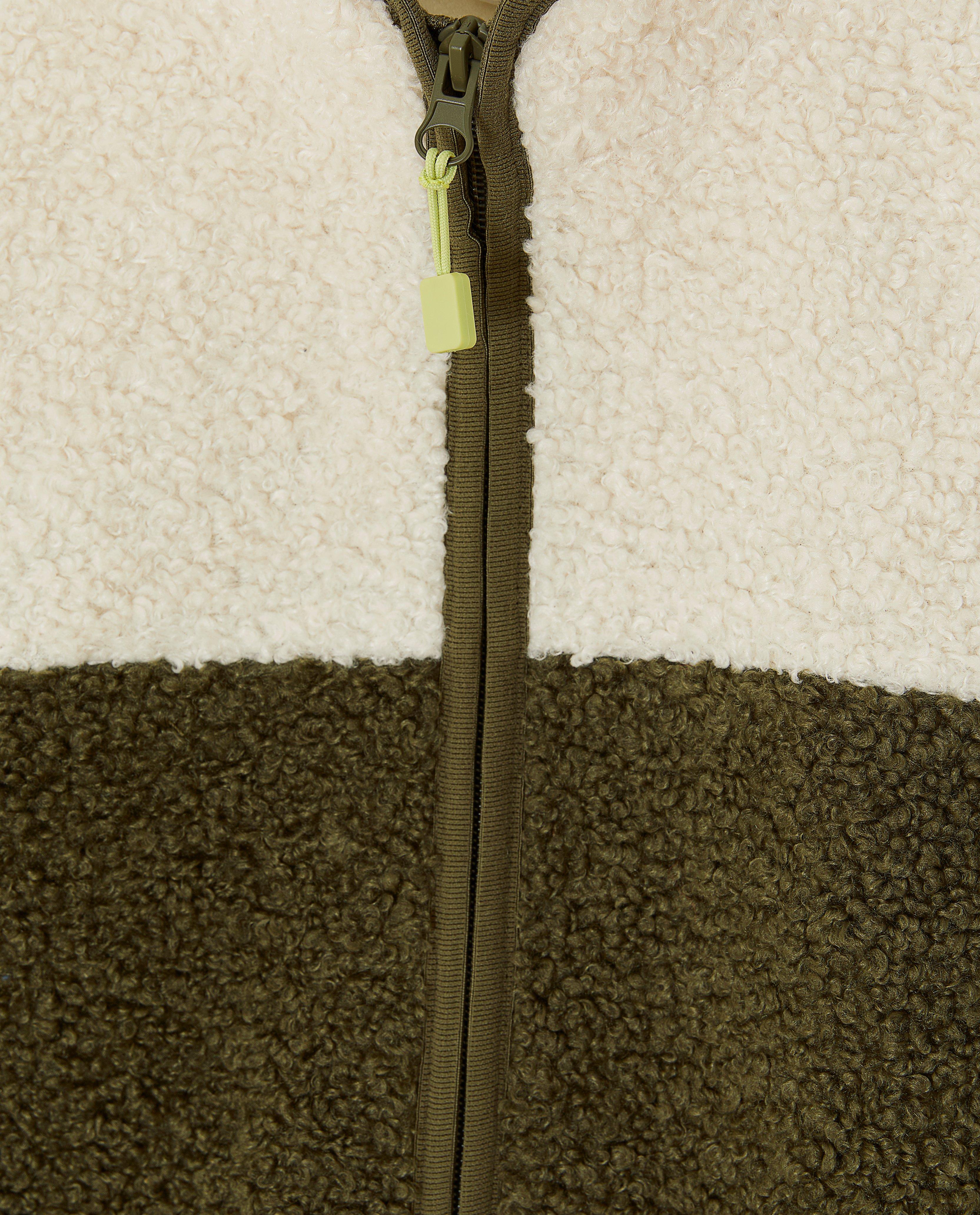 Teddy vest met color block - Product Detail - lichtgroen - afbeelding nummer 7