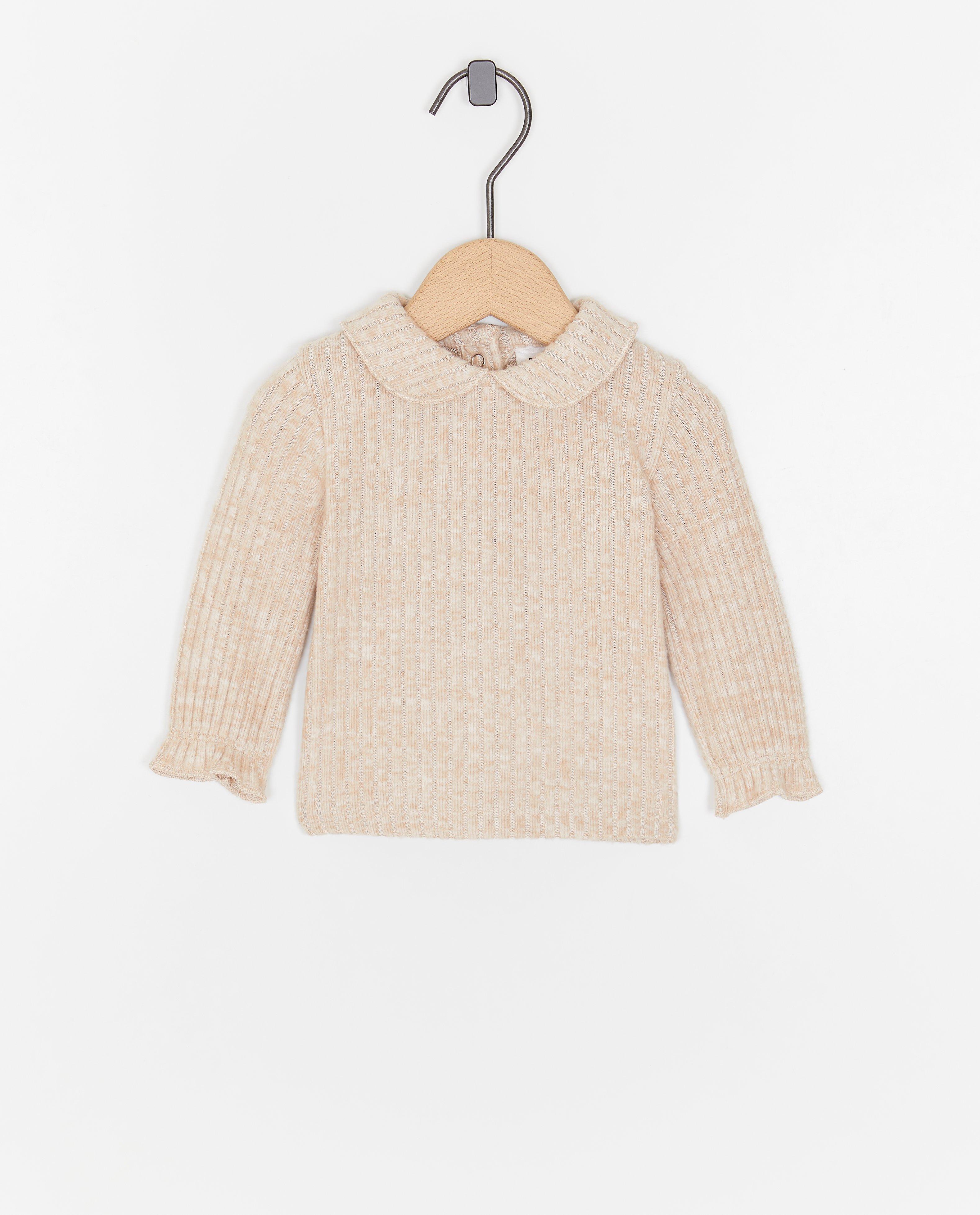 Pull &agrave; fines c&ocirc;tes - D&eacute;tails du produit - brun - image num&eacute;ro 1