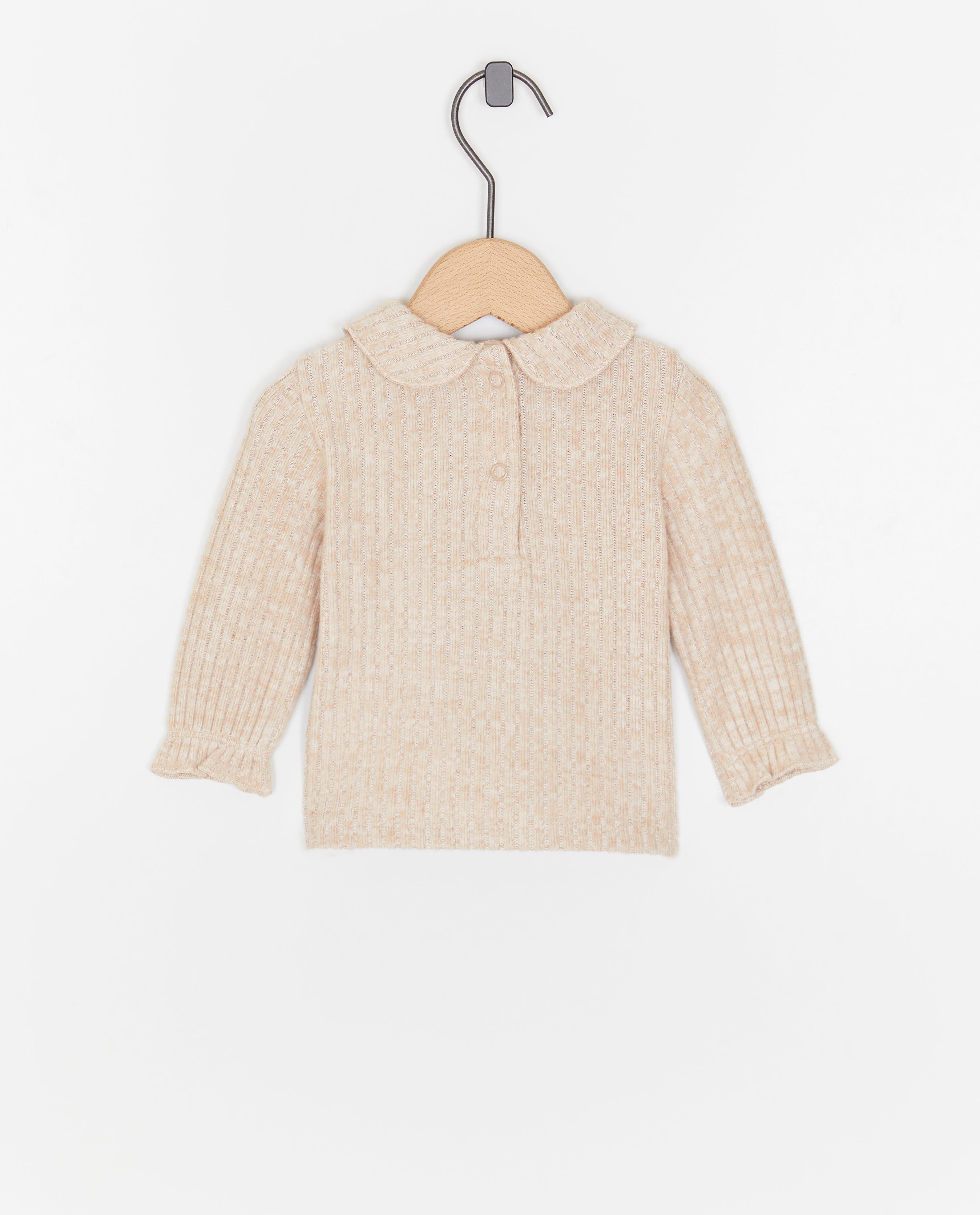 Pull &agrave; fines c&ocirc;tes - D&eacute;tails du produit - brun - image num&eacute;ro 2