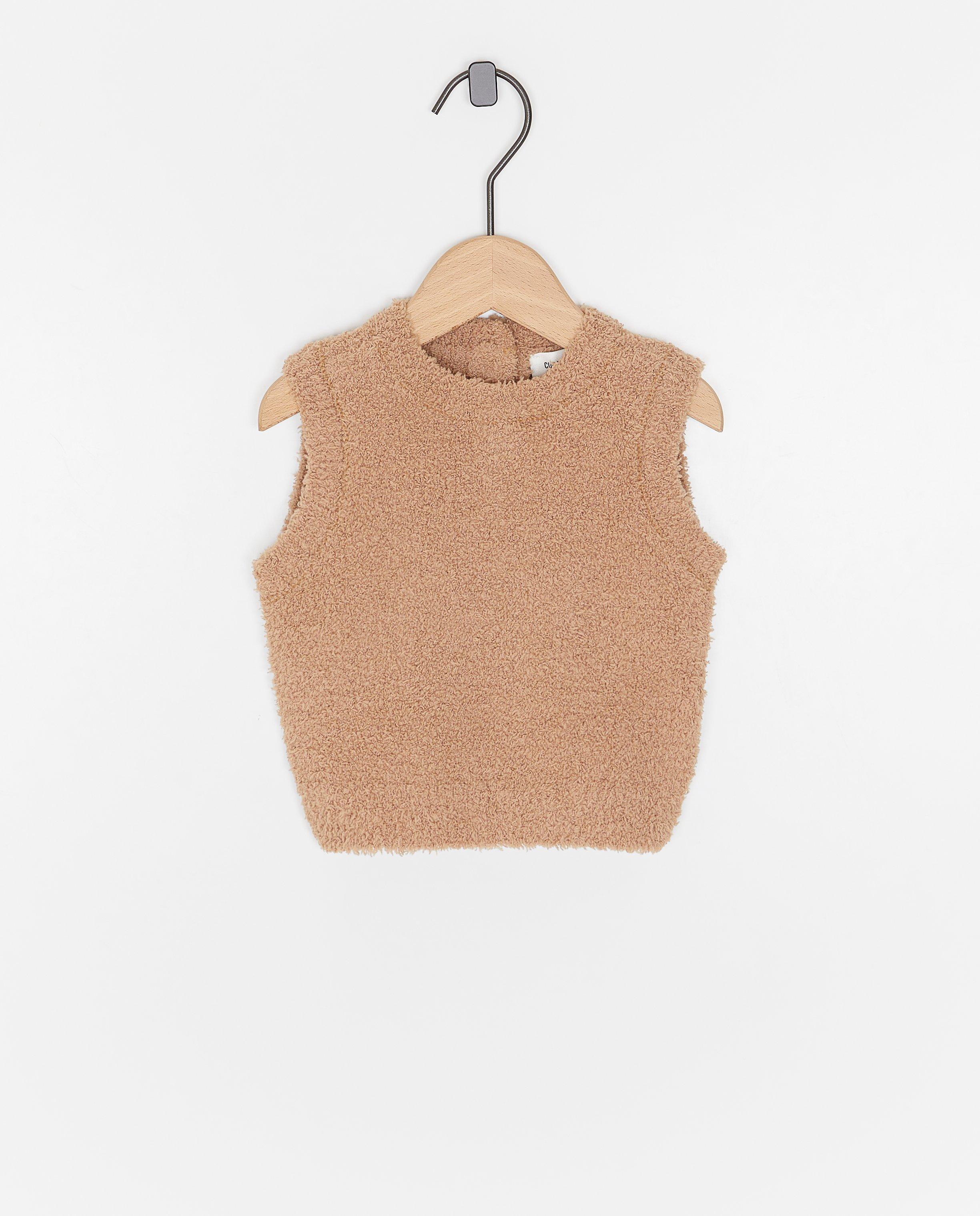 Fluffy mouwloze trui - Product Detail - bruin - afbeelding nummer 1