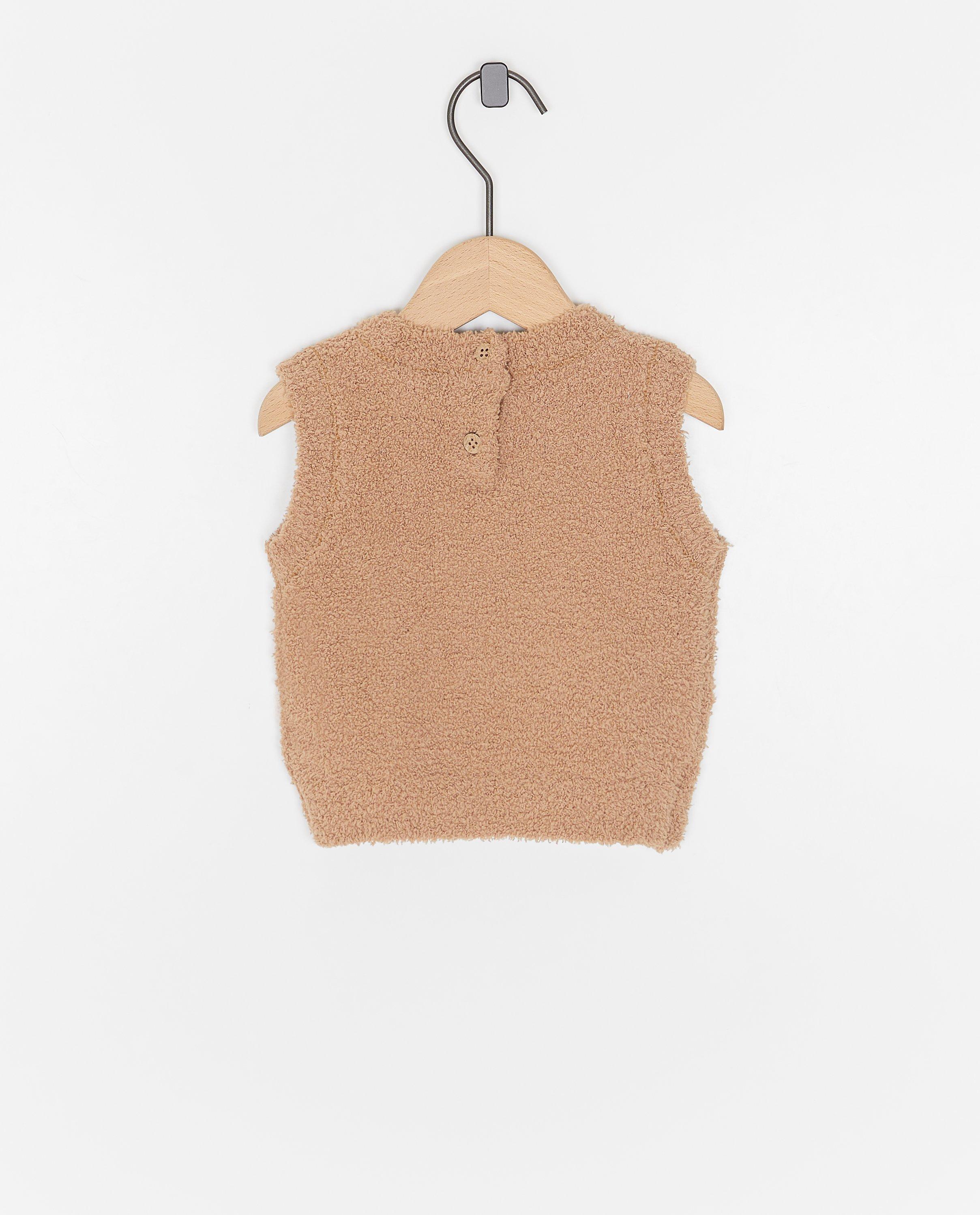 Fluffy mouwloze trui - Product Detail - bruin - afbeelding nummer 2