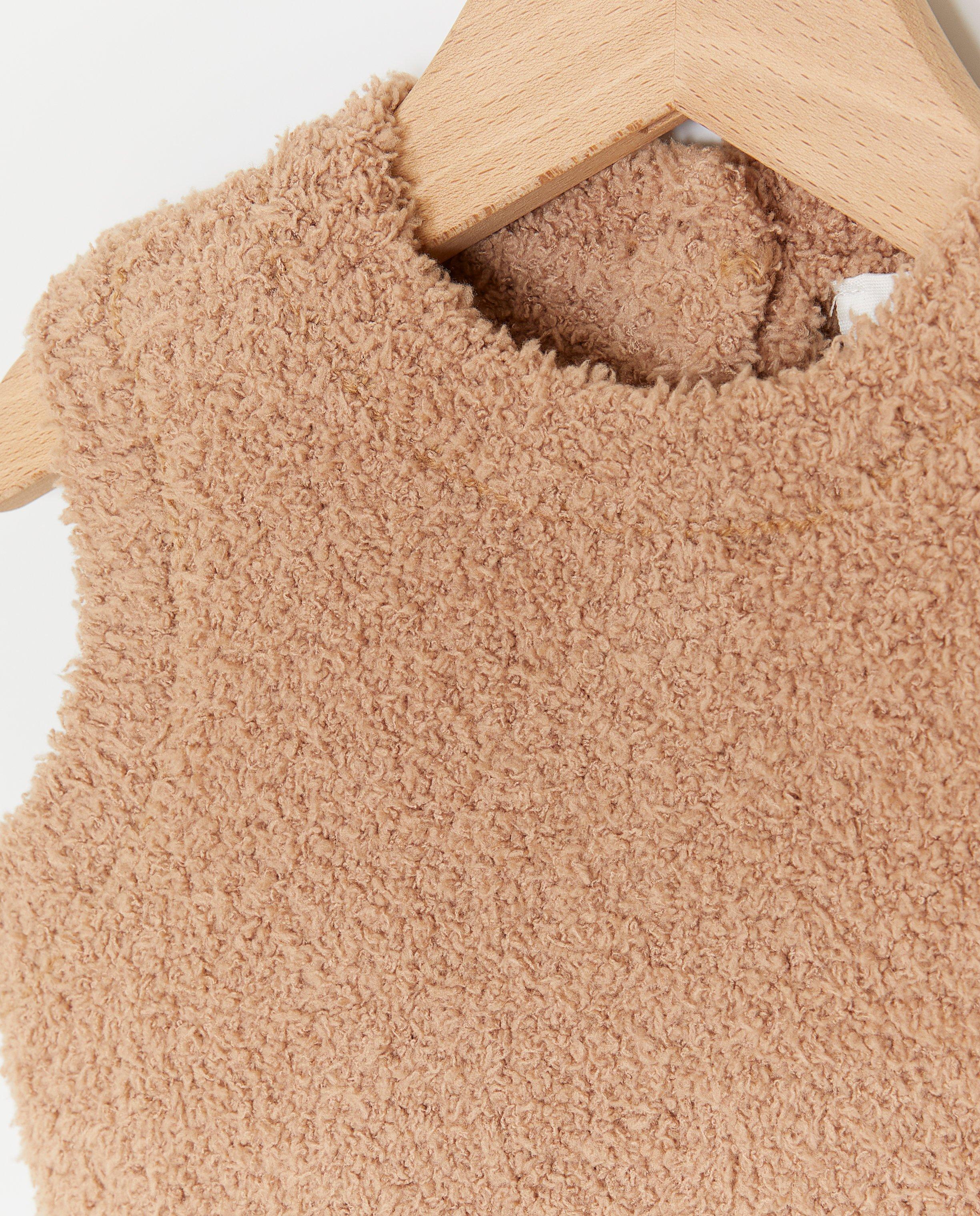 Fluffy mouwloze trui - Product Detail - bruin - afbeelding nummer 3
