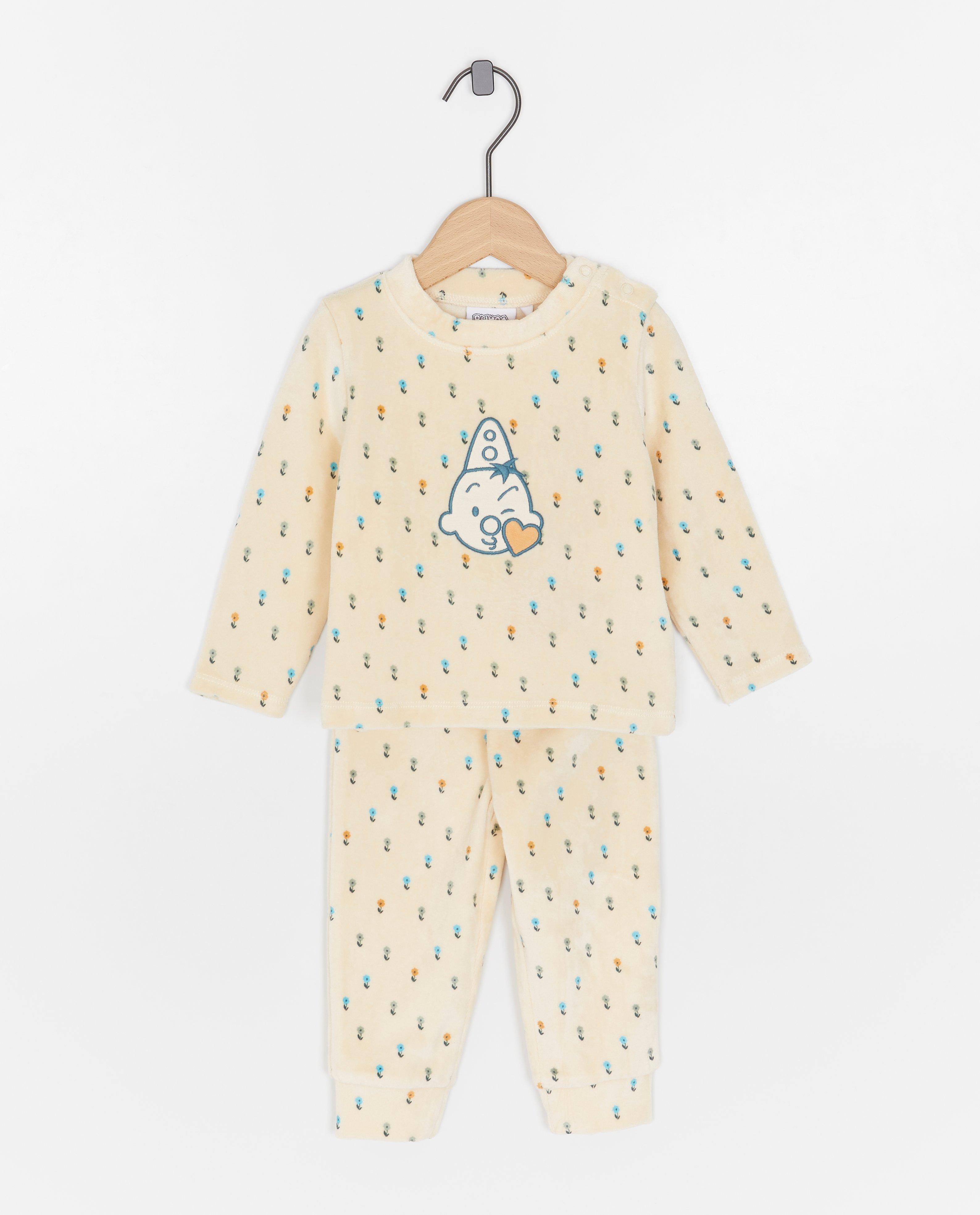 Nachtkleding - Fluwelen pyjama met patch Bumba