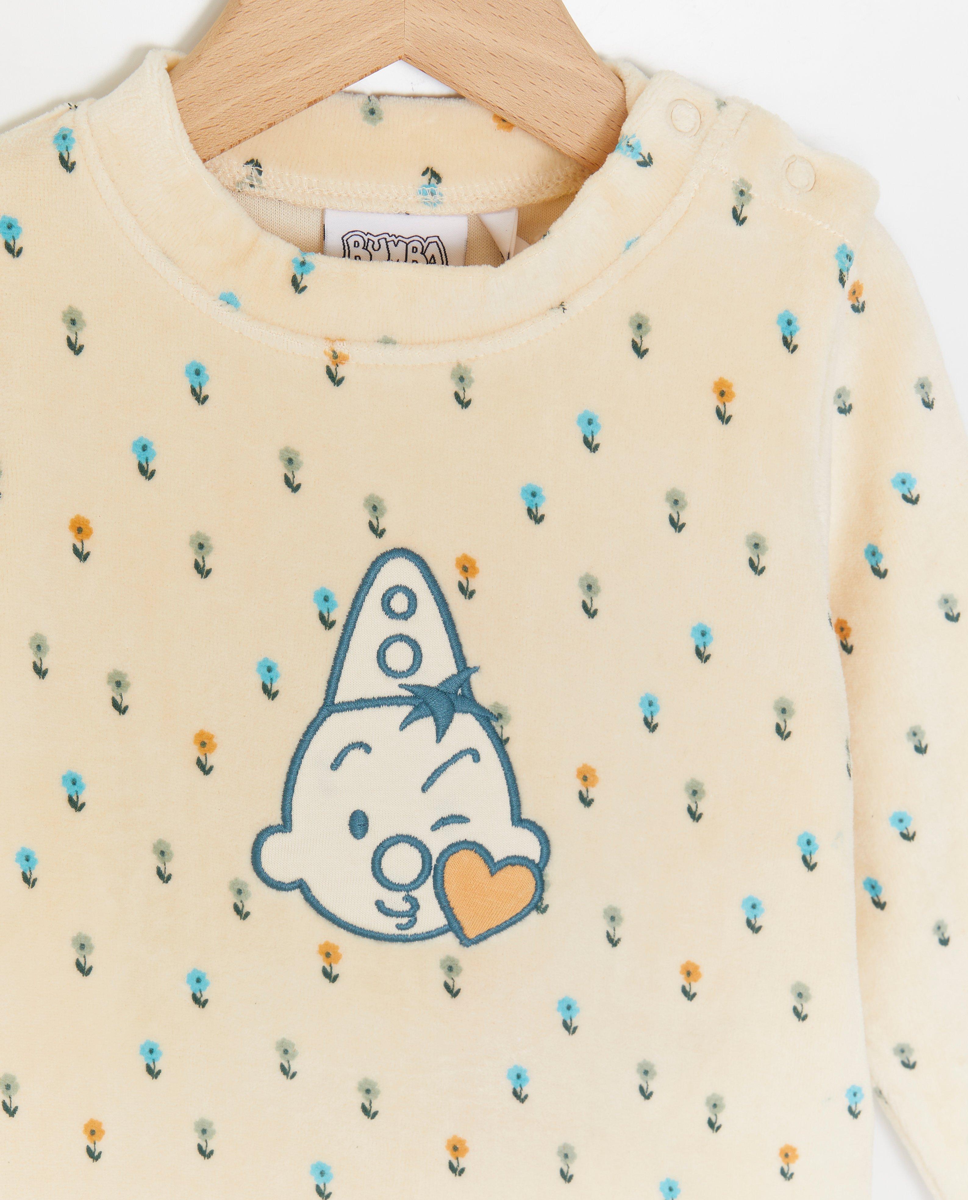 Nachtkleding - Fluwelen pyjama met patch Bumba