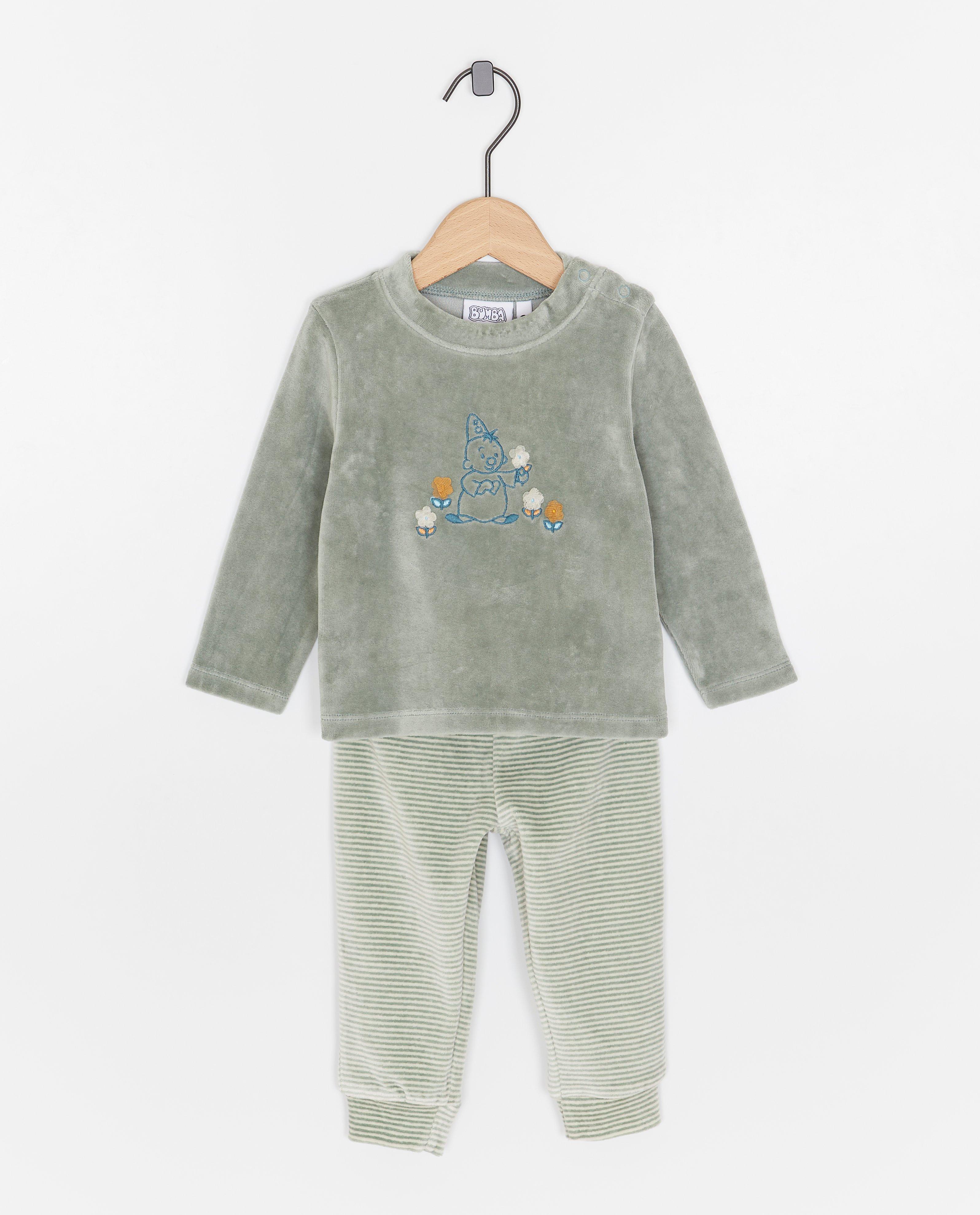 Fluwelen pyjama met geborduurde Bumba - Product Detail - khaki - afbeelding nummer 1