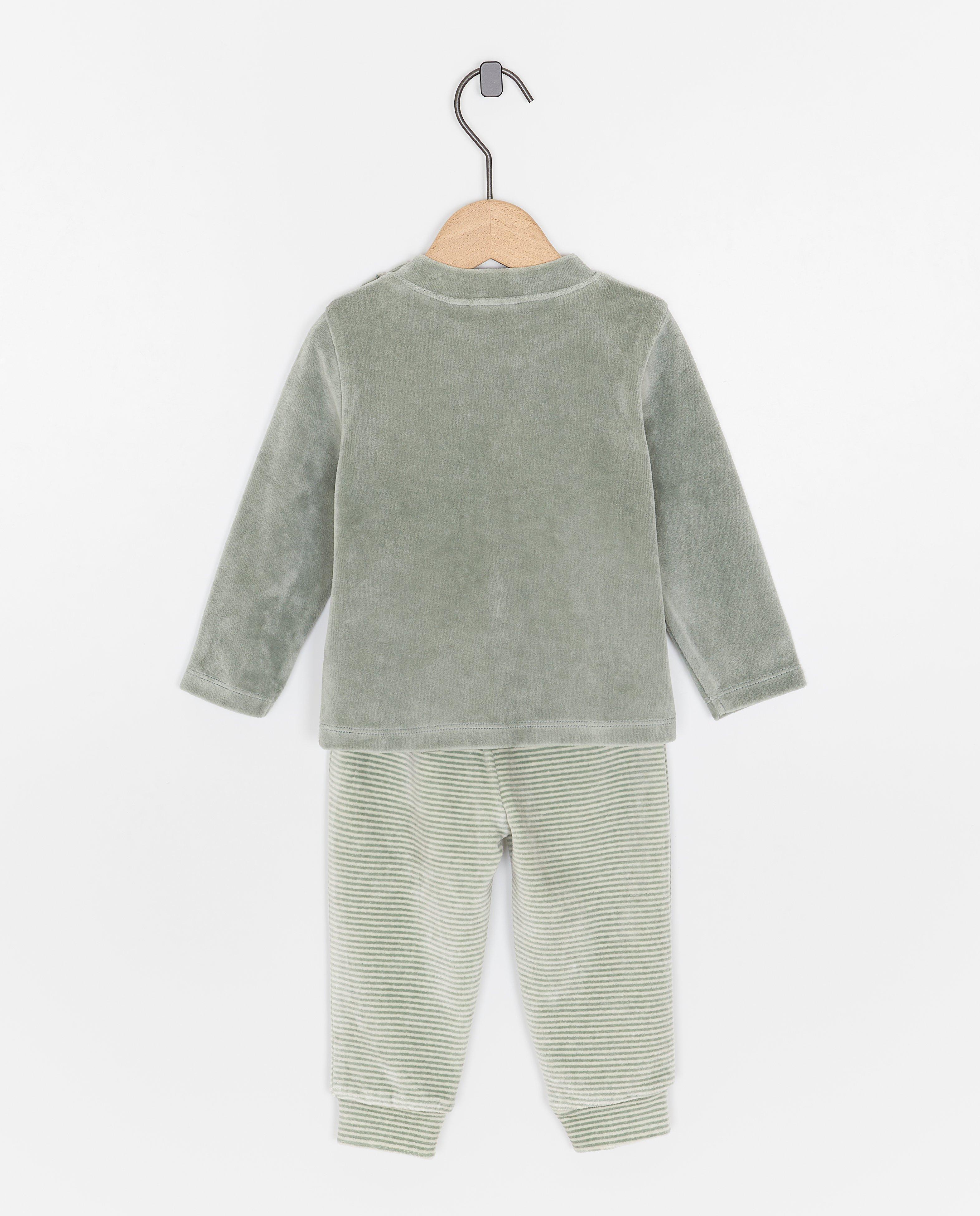Fluwelen pyjama met geborduurde Bumba - Product Detail - khaki - afbeelding nummer 2