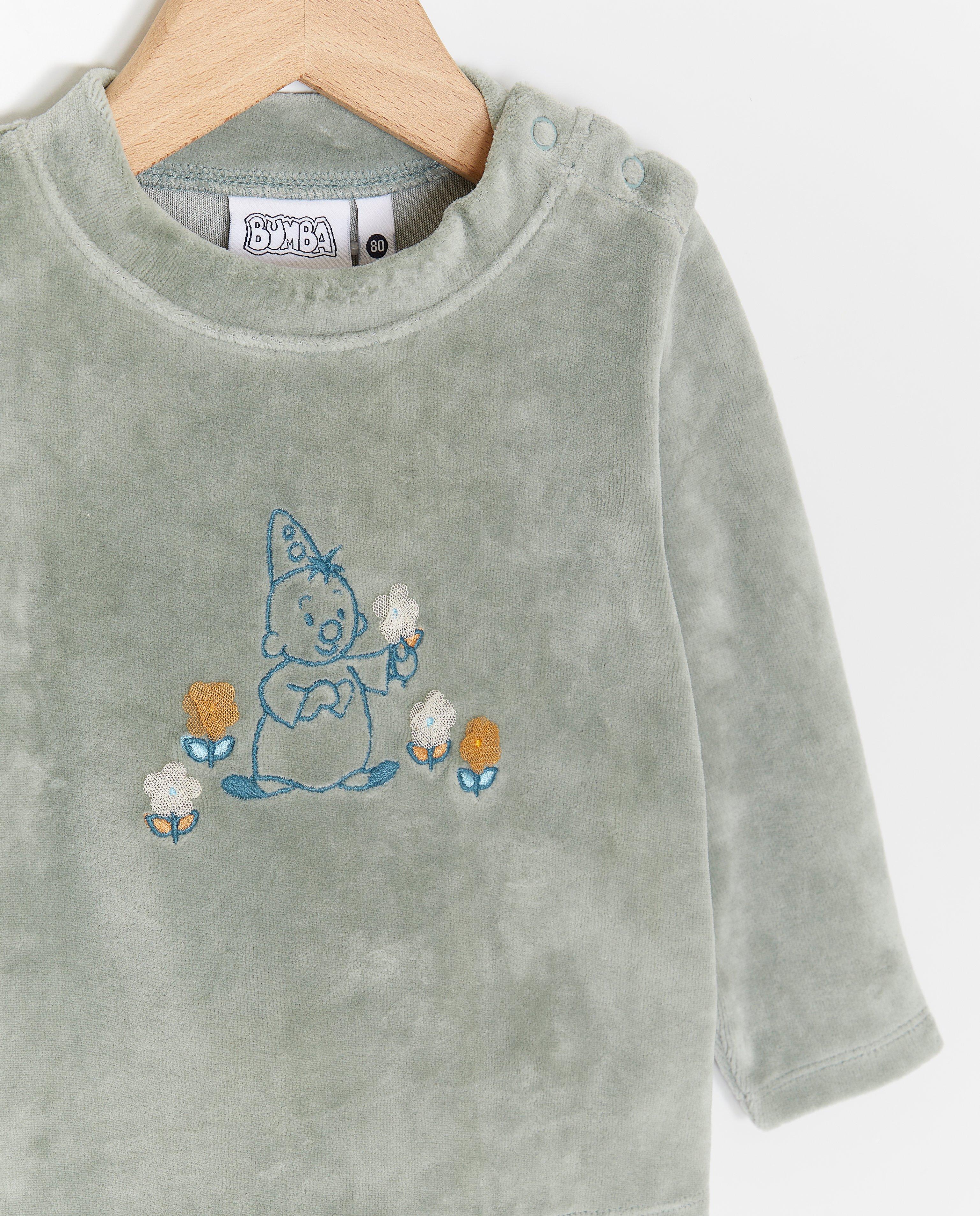Fluwelen pyjama met geborduurde Bumba - Product Detail - khaki - afbeelding nummer 3