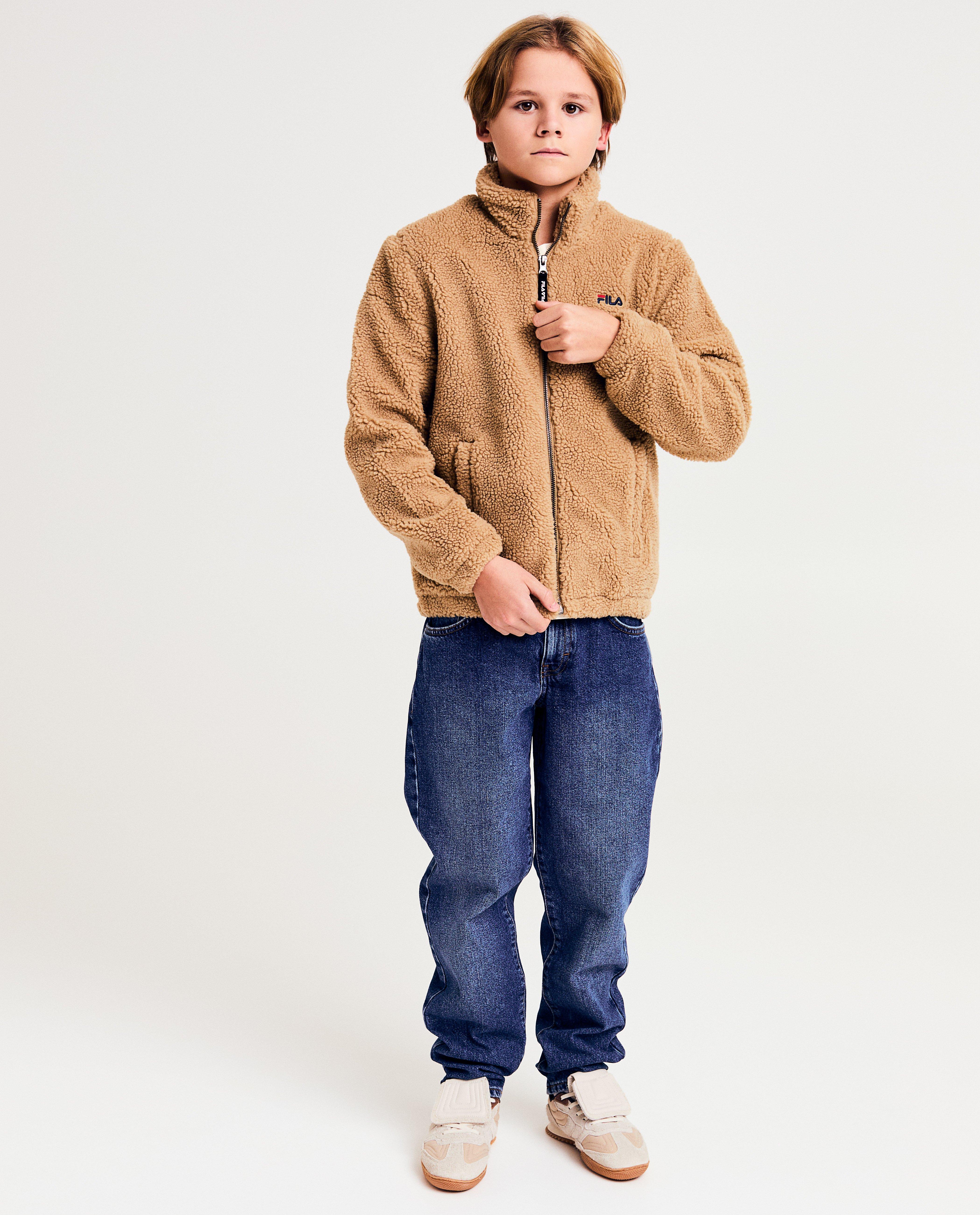 Jassen - Bruin teddy vest
