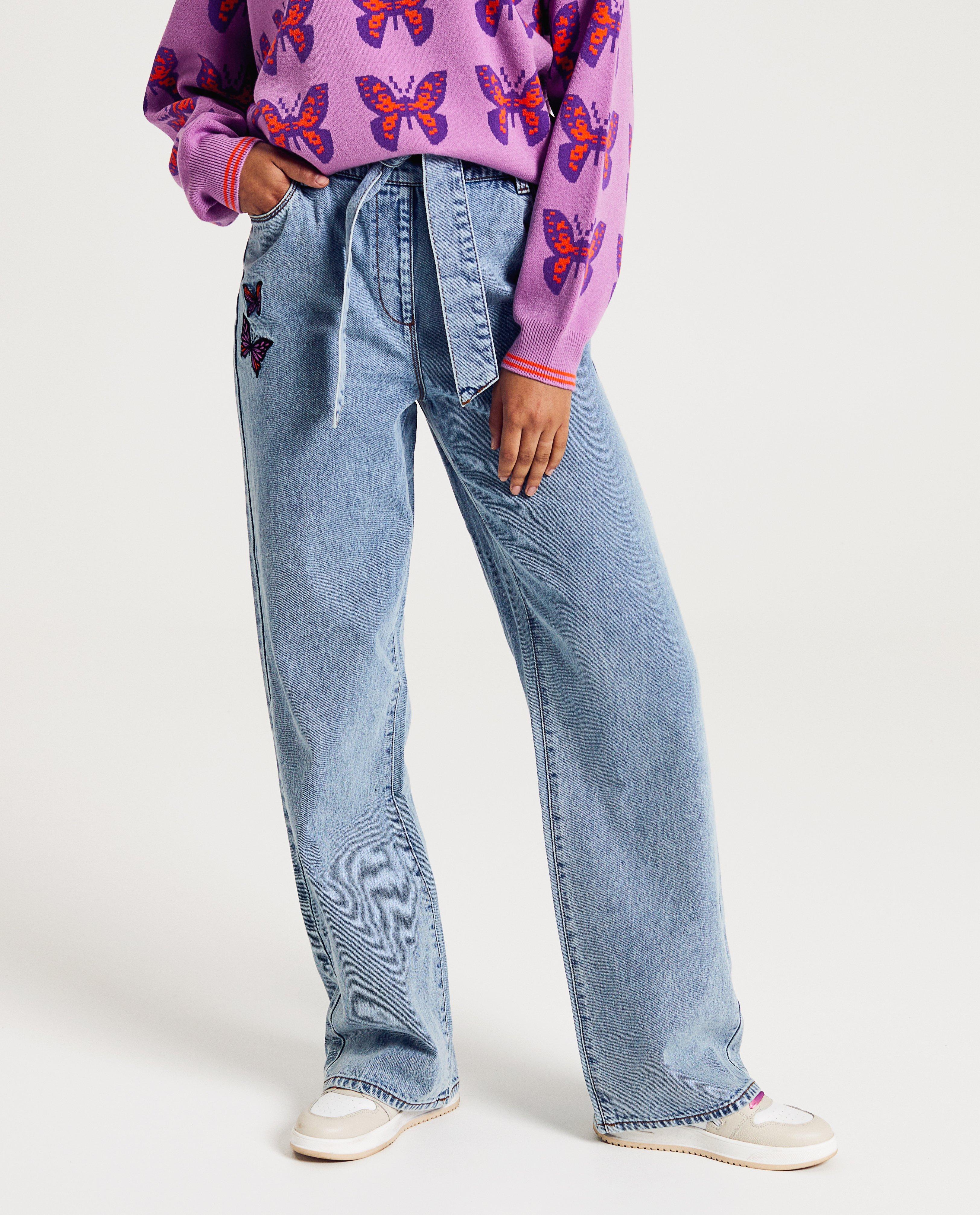 Lichtblauwe jeans, straight fit, XS-XL - Product Detail - lichtblauw - afbeelding nummer 3