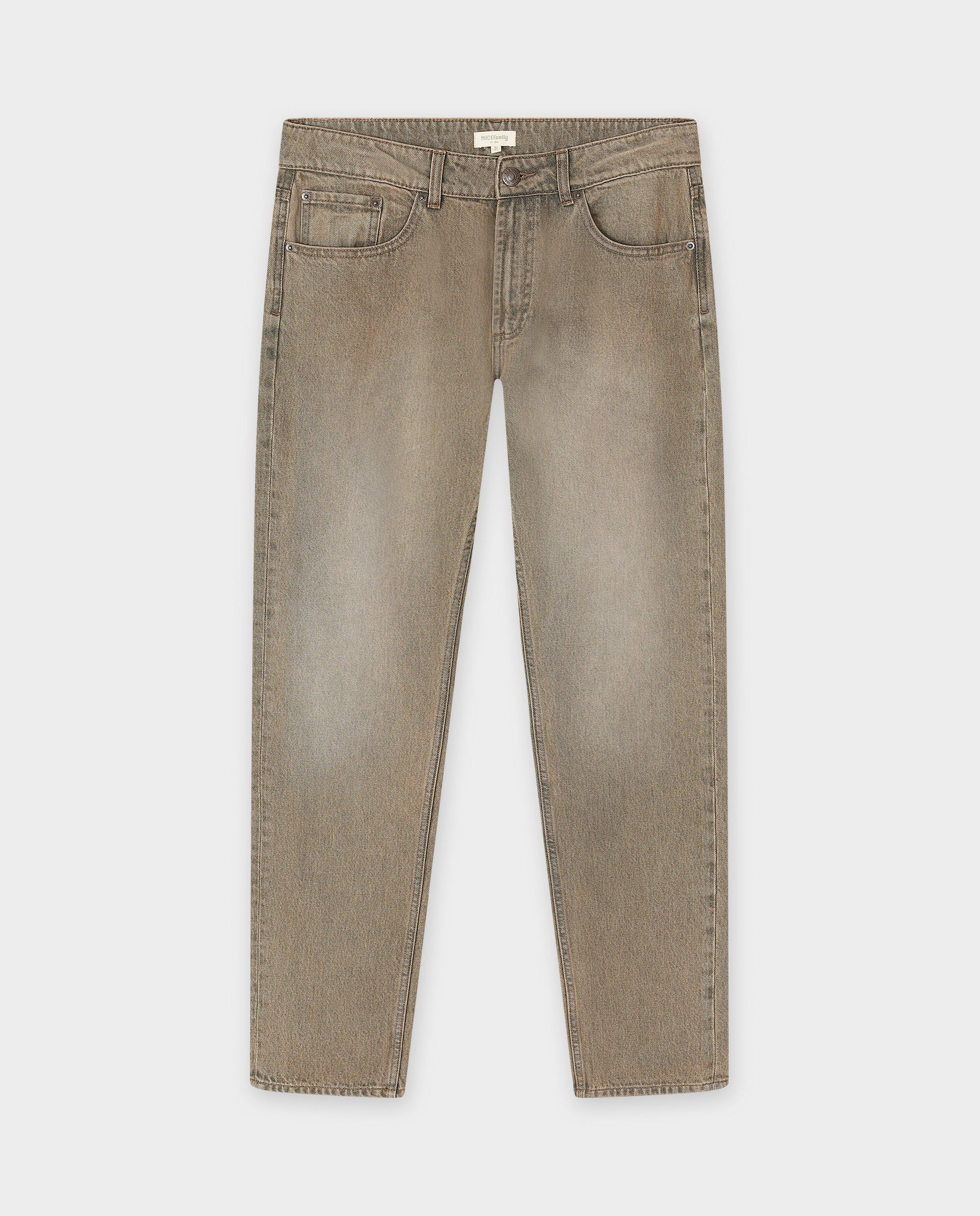 Broeken - Bruine broek, straight fit, heren