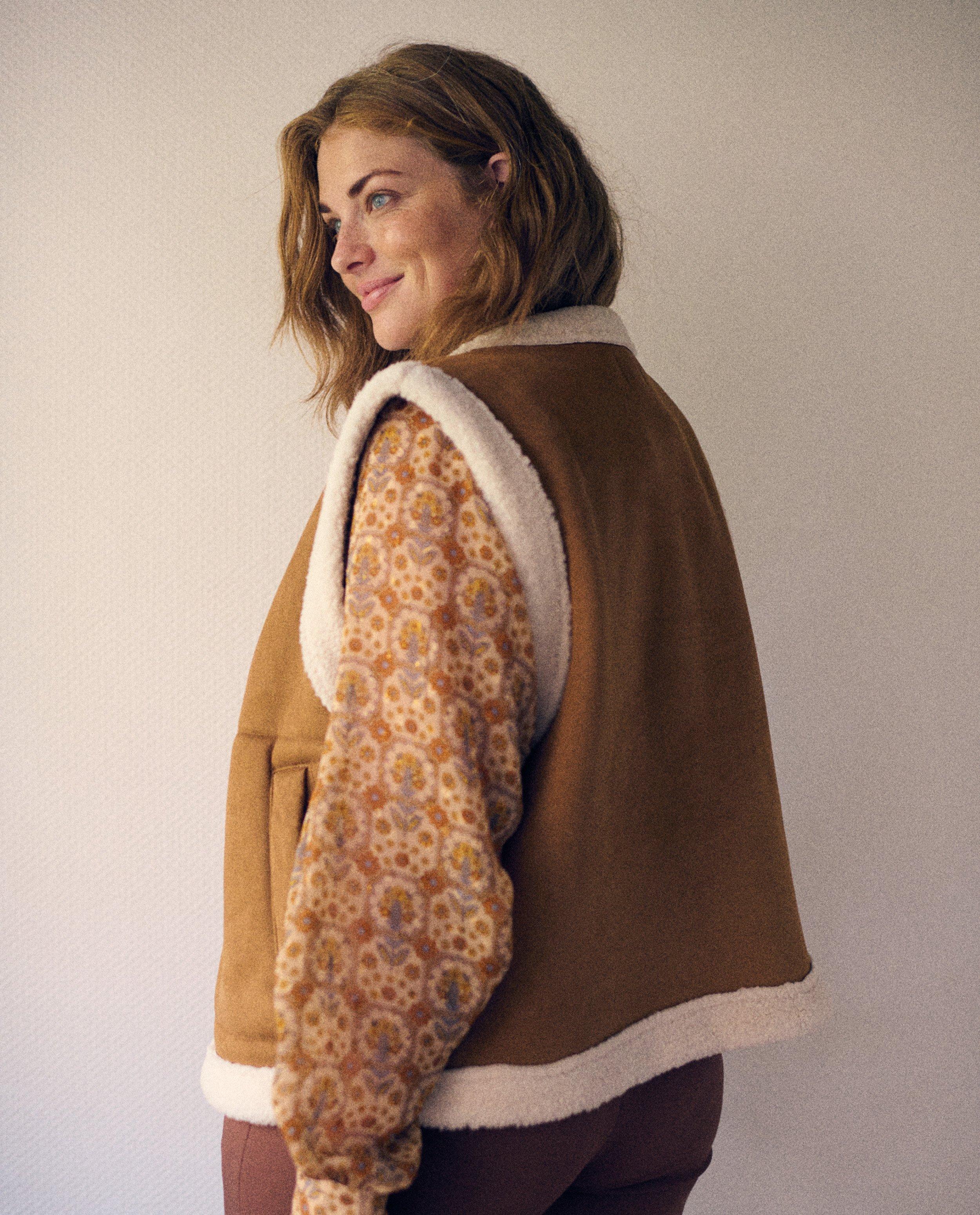 Cardigan - Vest met teddy voering