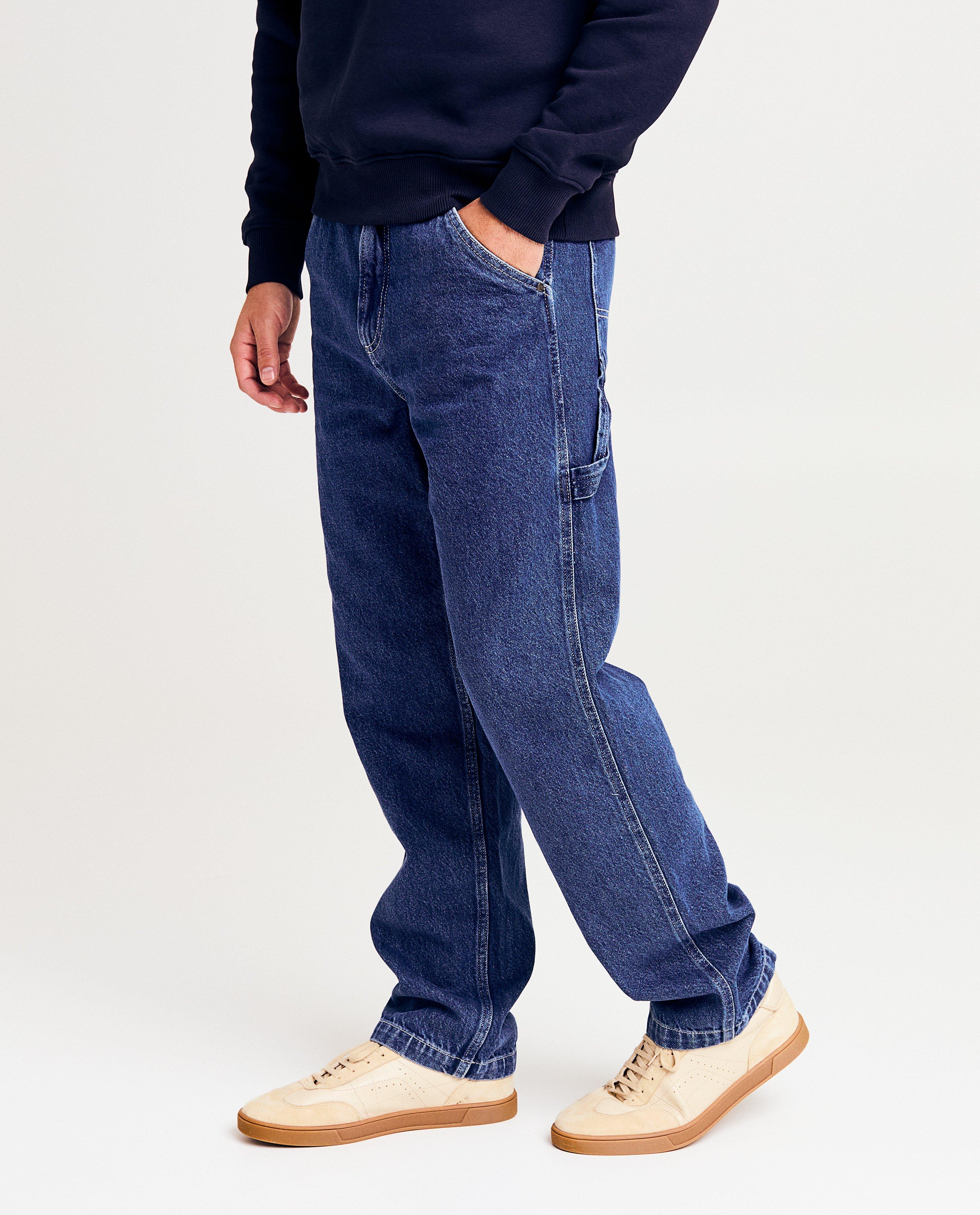 Jeans - Jeans bleu, coupe skate, hommes
