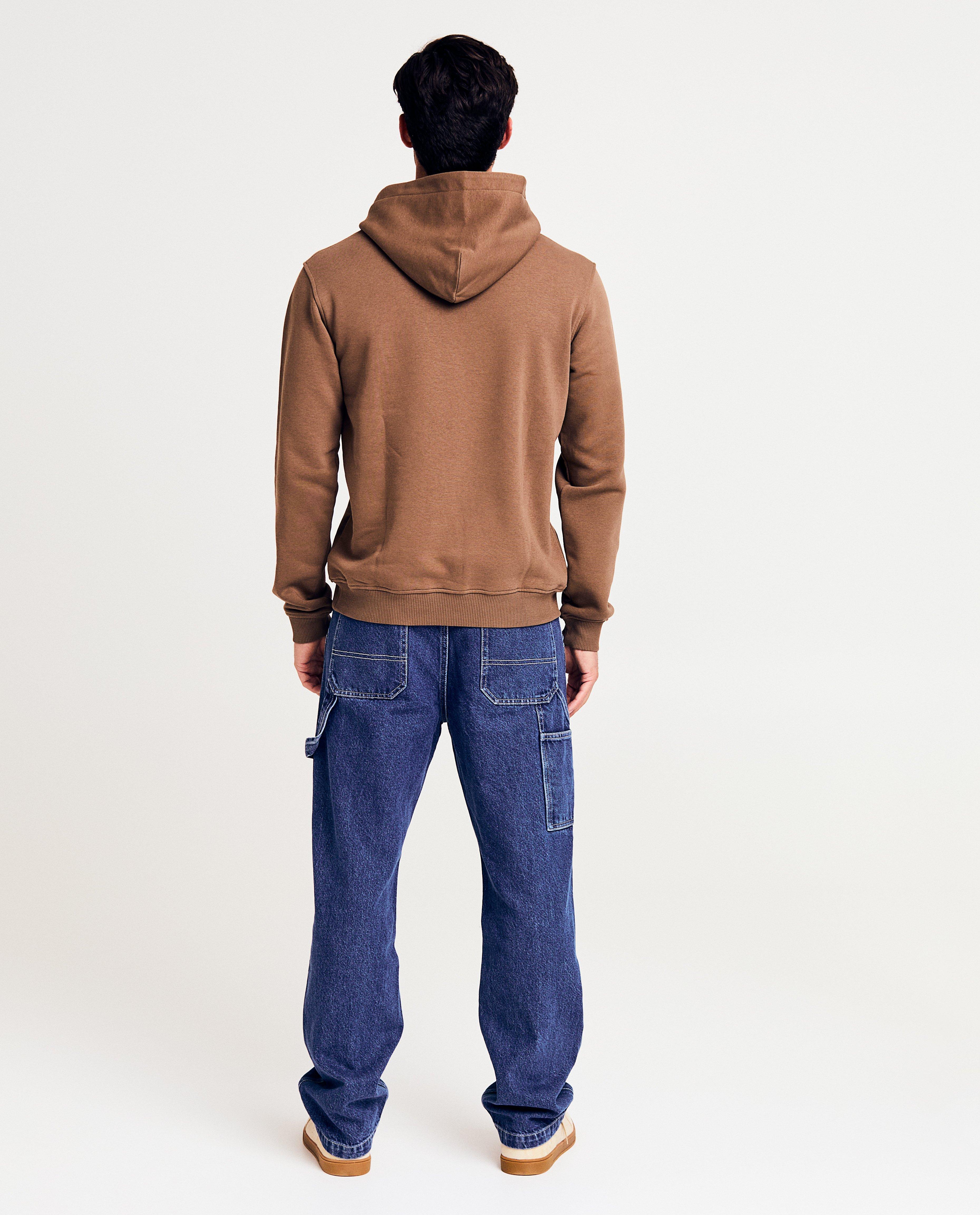 Sweaters - Bruine hoodie, heren