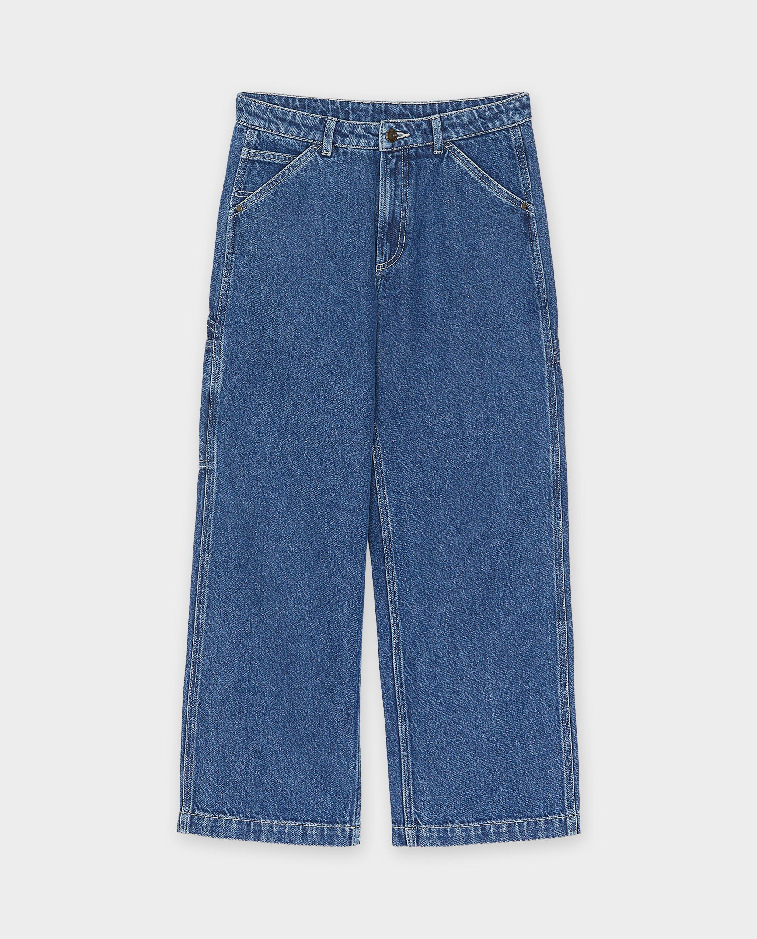 Pantalons - Jeans bleu, coupe skate, 7-14 ans