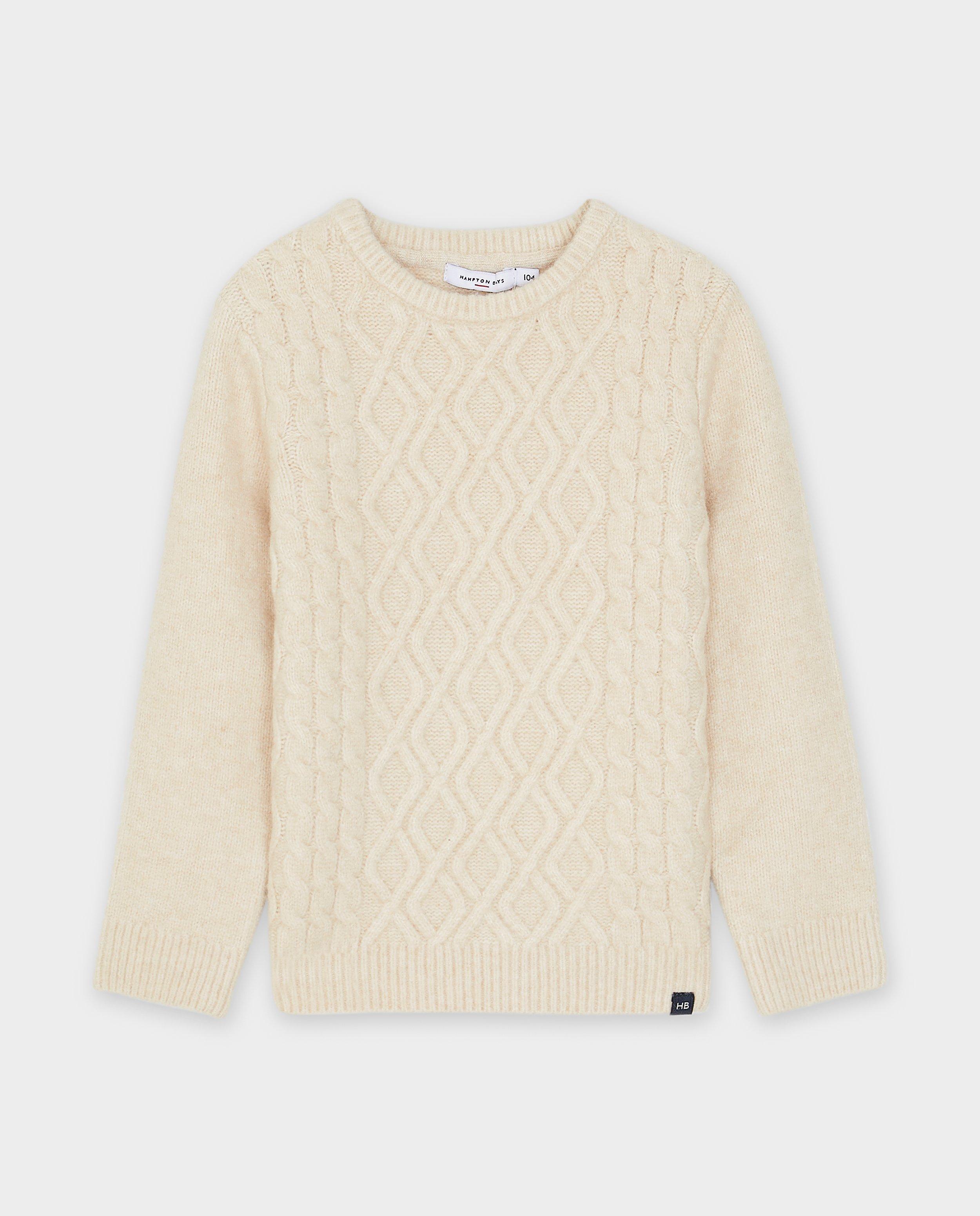 Truien - Beige kabeltrui, 98-134