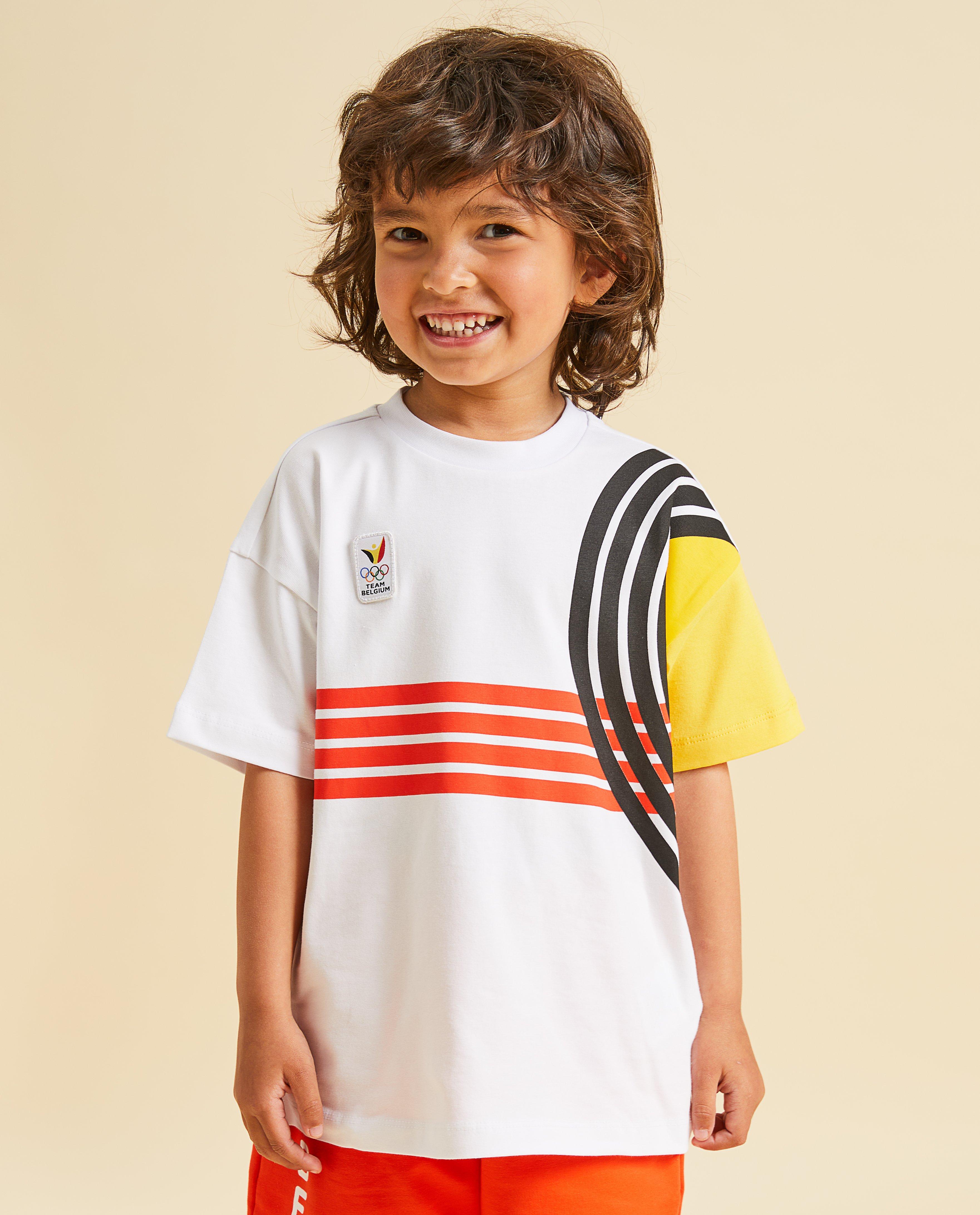 T-shirt met strepen, Olympische spelen, 2-7 jaar - null - Olympische Spelen