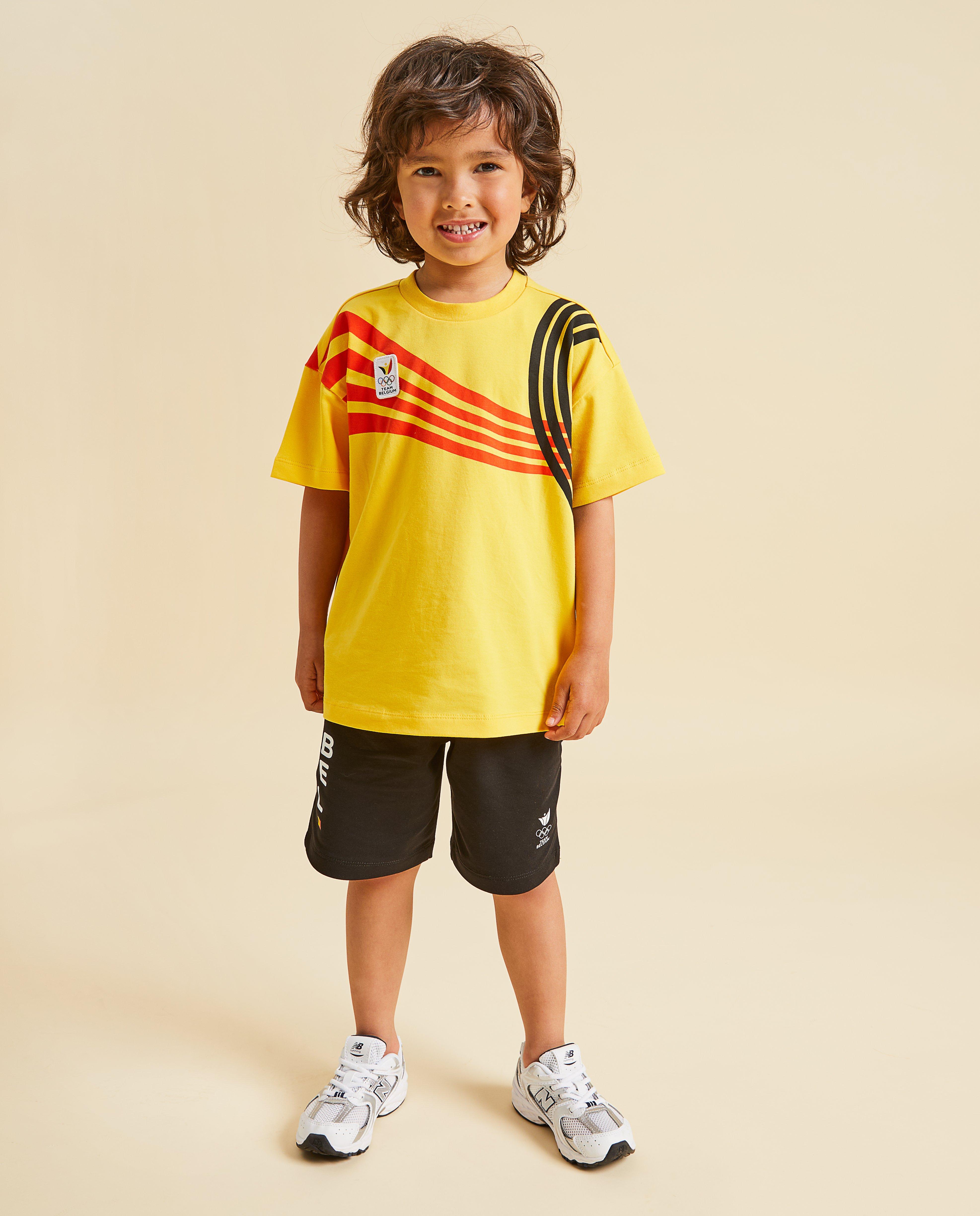 T-shirts - Unisex T-shirt met strepen, Olympische Spelen, 2-7 jaar
