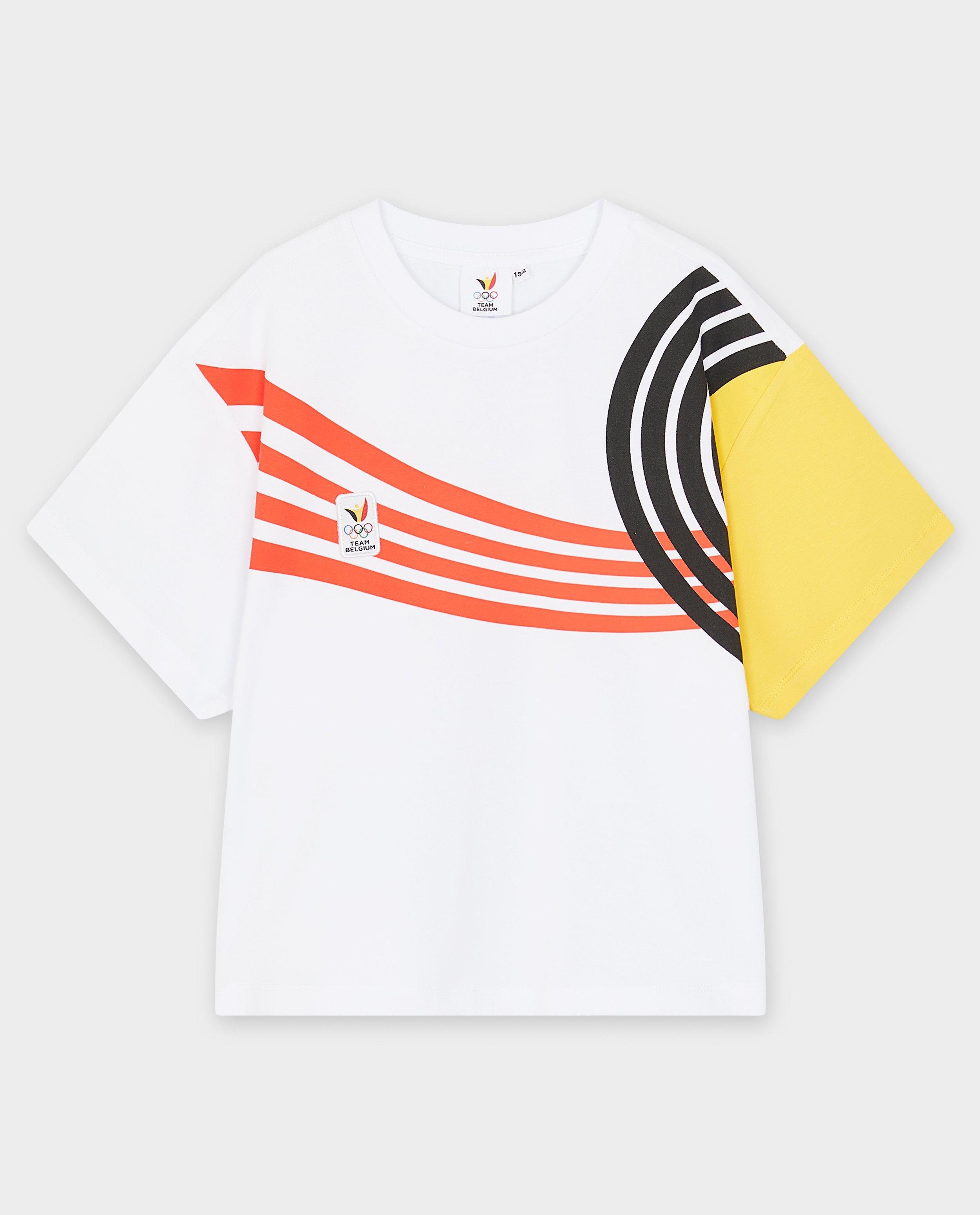 T-shirt met strepen, Olympische spelen, 7-14 jaar - Product Detail - wit - afbeelding nummer 4