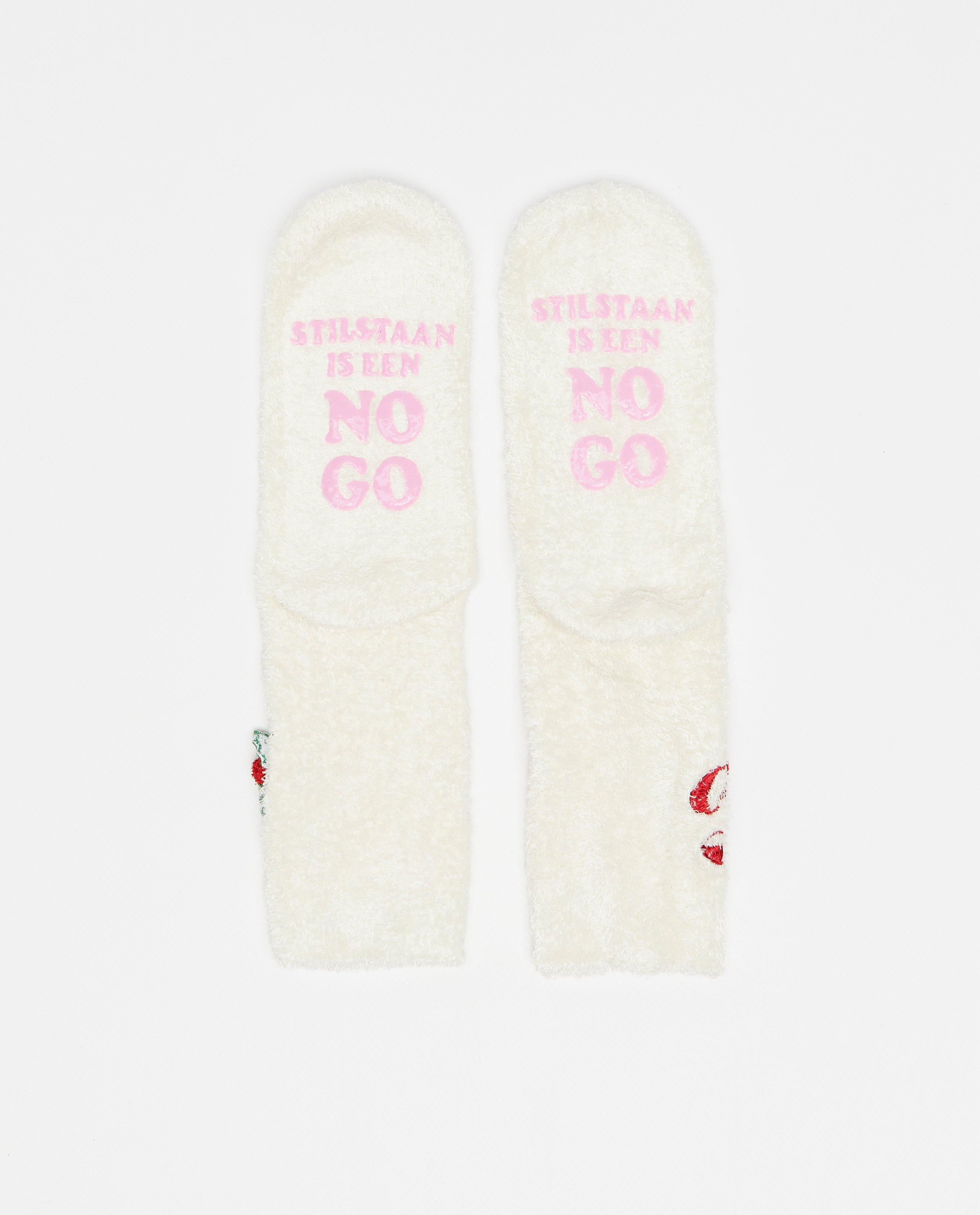Kousen - Fluffy kousen met antislip, maat 27-42