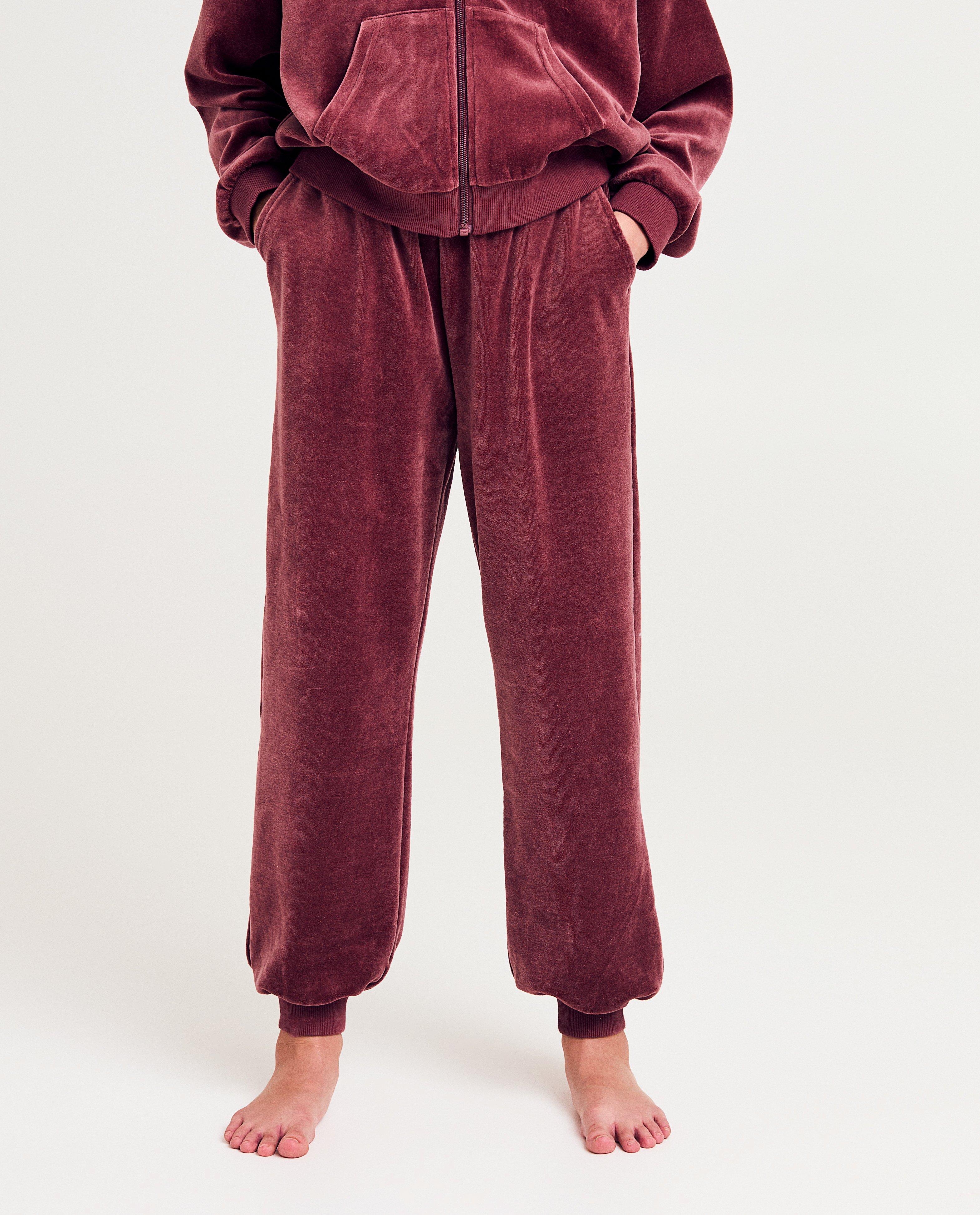 Pantalon de jogging en velours, 6-14&nbsp;ans - D&eacute;tails du produit - violet - image num&eacute;ro 3