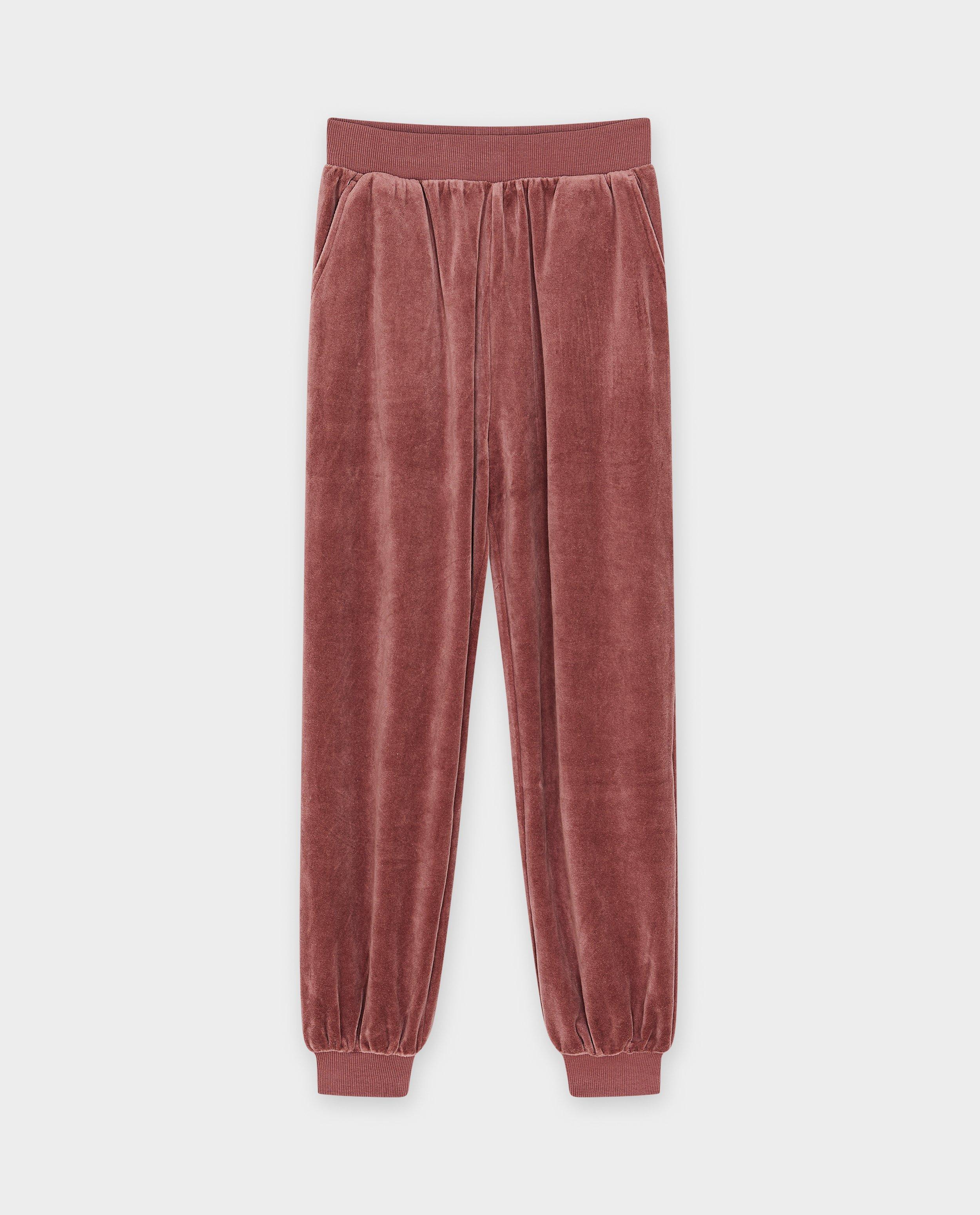 Pantalon de jogging en velours, 6-14&nbsp;ans - D&eacute;tails du produit - violet - image num&eacute;ro 4