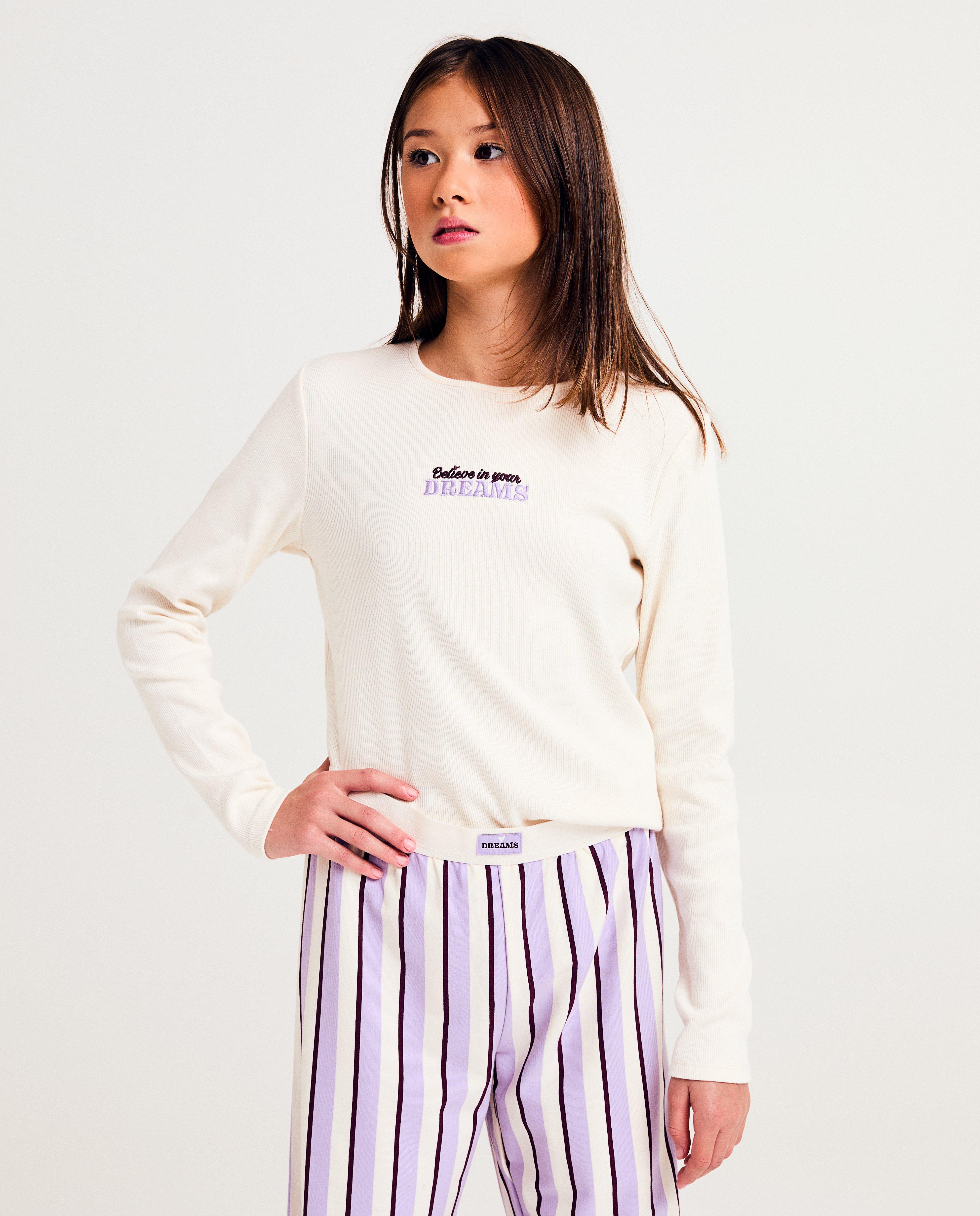 Nachtkleding - Pyjama met geborduurd opschrift, 6-14 jaar