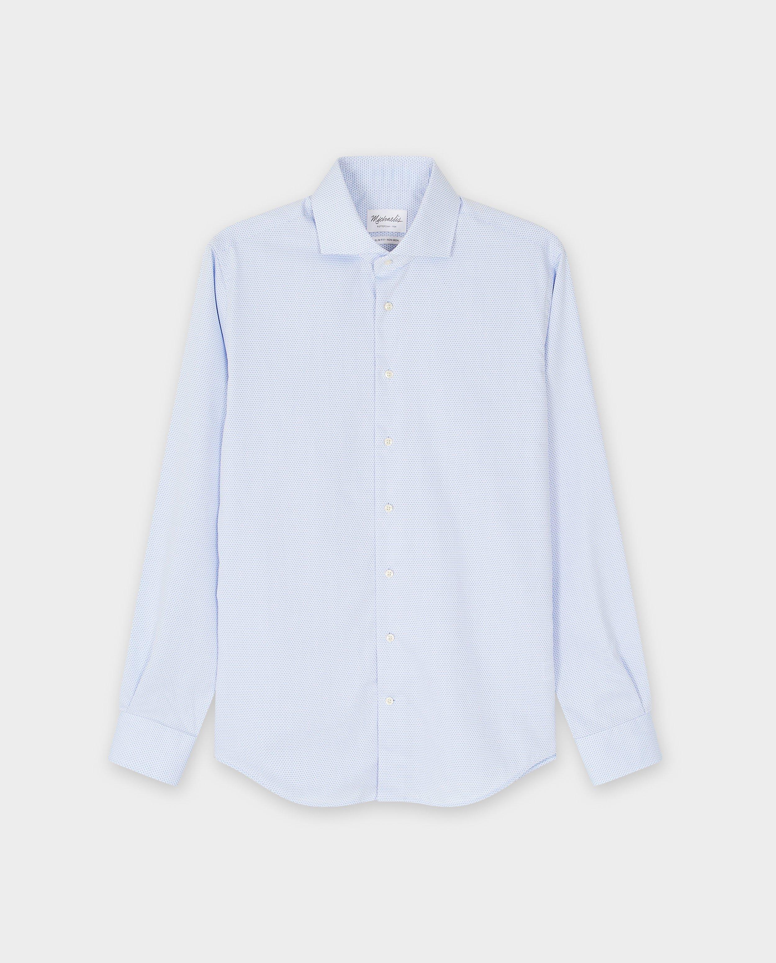 Hemd met print, slim fit - null - michaelis