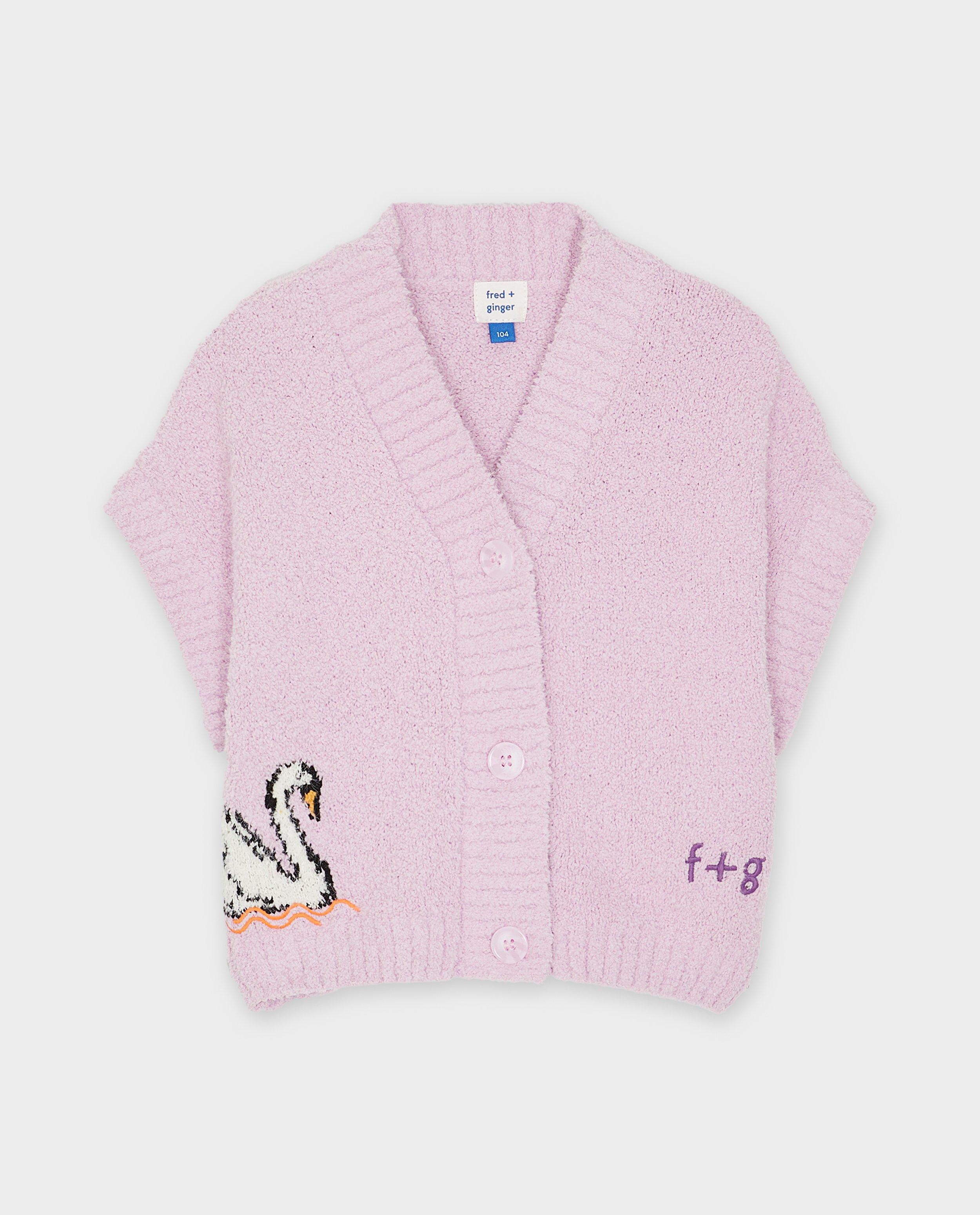 Cardigan met zwaan - Product Detail - lila - afbeelding nummer 5