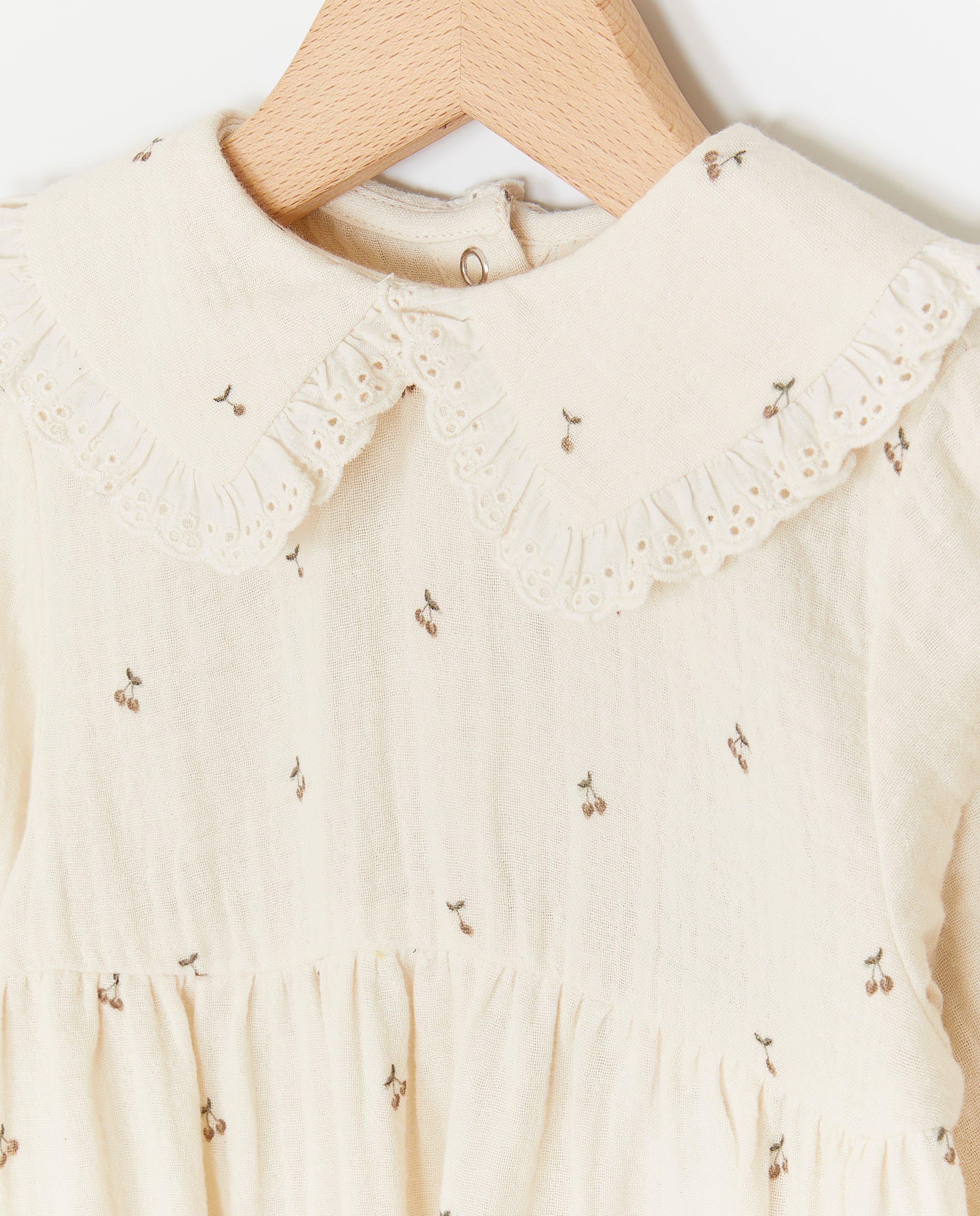 Combinaisons - Grenouillère en coton bio à imprimé à cerises, bébés