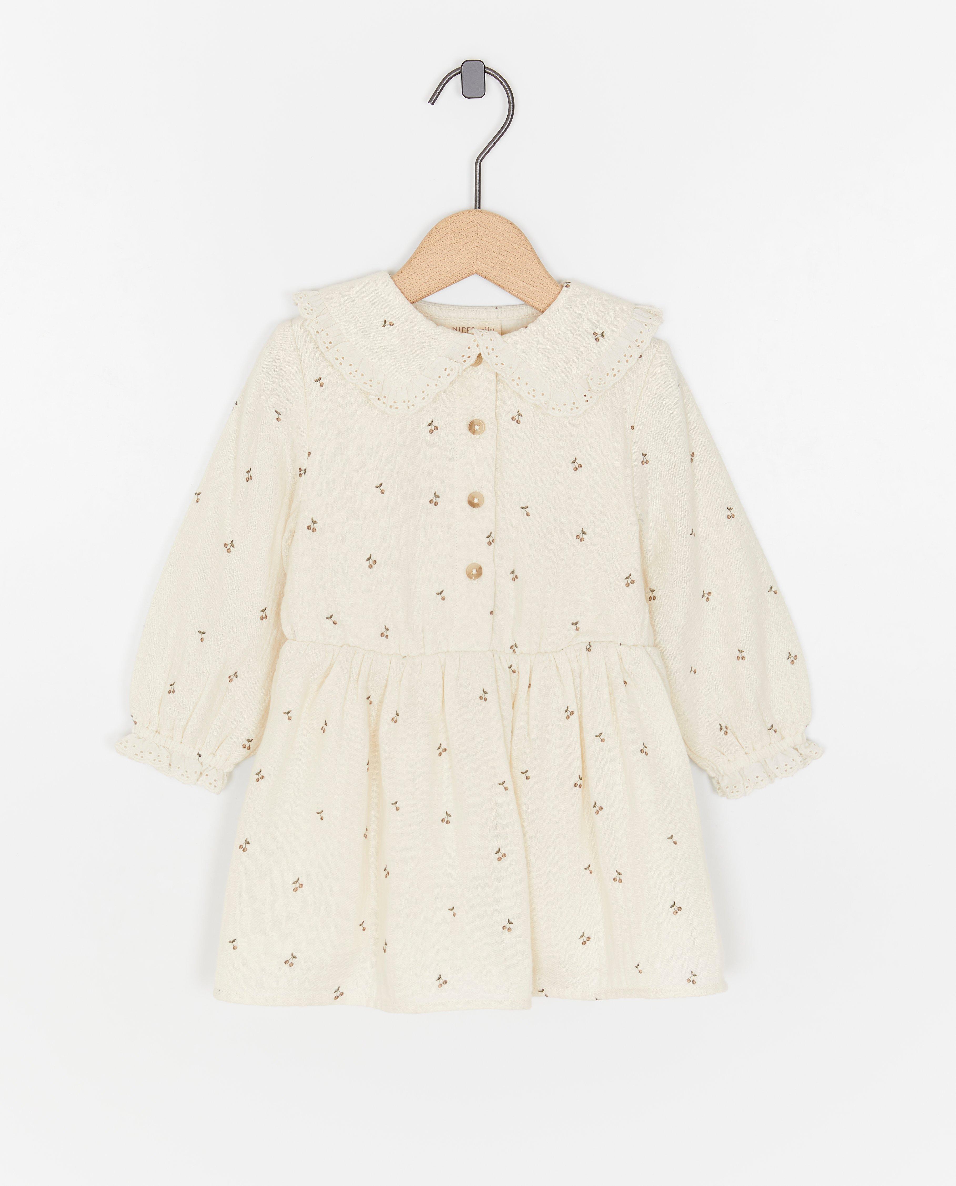 Robes - Robe en coton bio à imprimé à cerises, bébés
