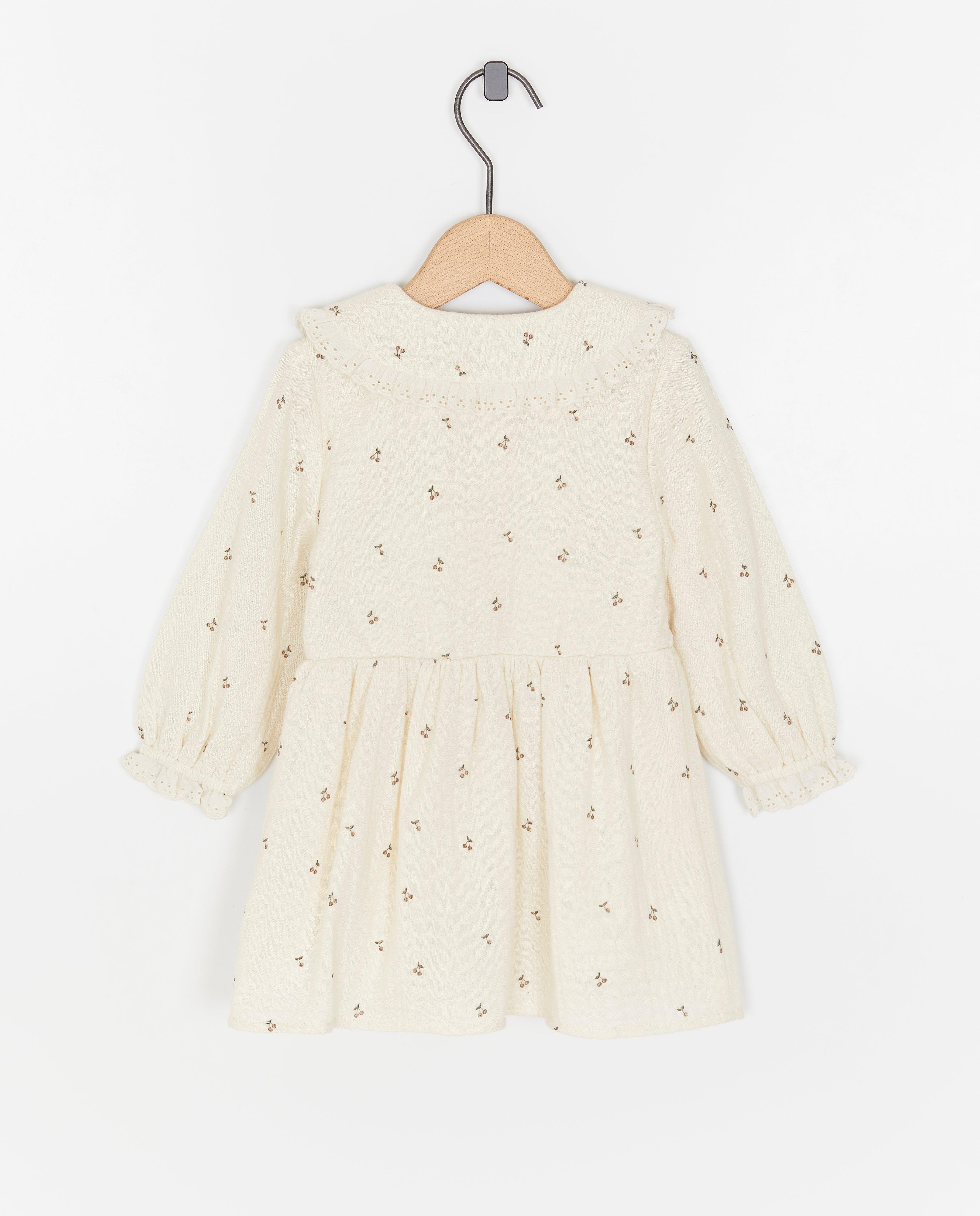 Robes - Robe en coton bio à imprimé à cerises, bébés