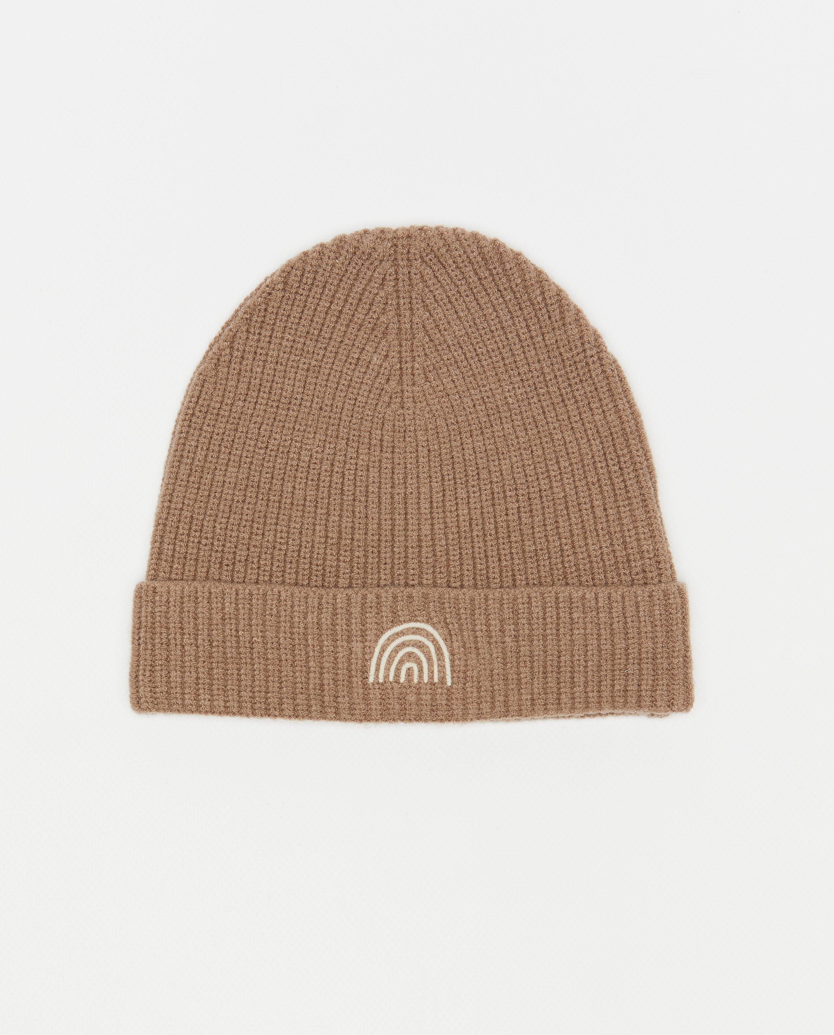 Bonneterie - Bonnet avec un arc-en-ciel brodé, 2-7 ans