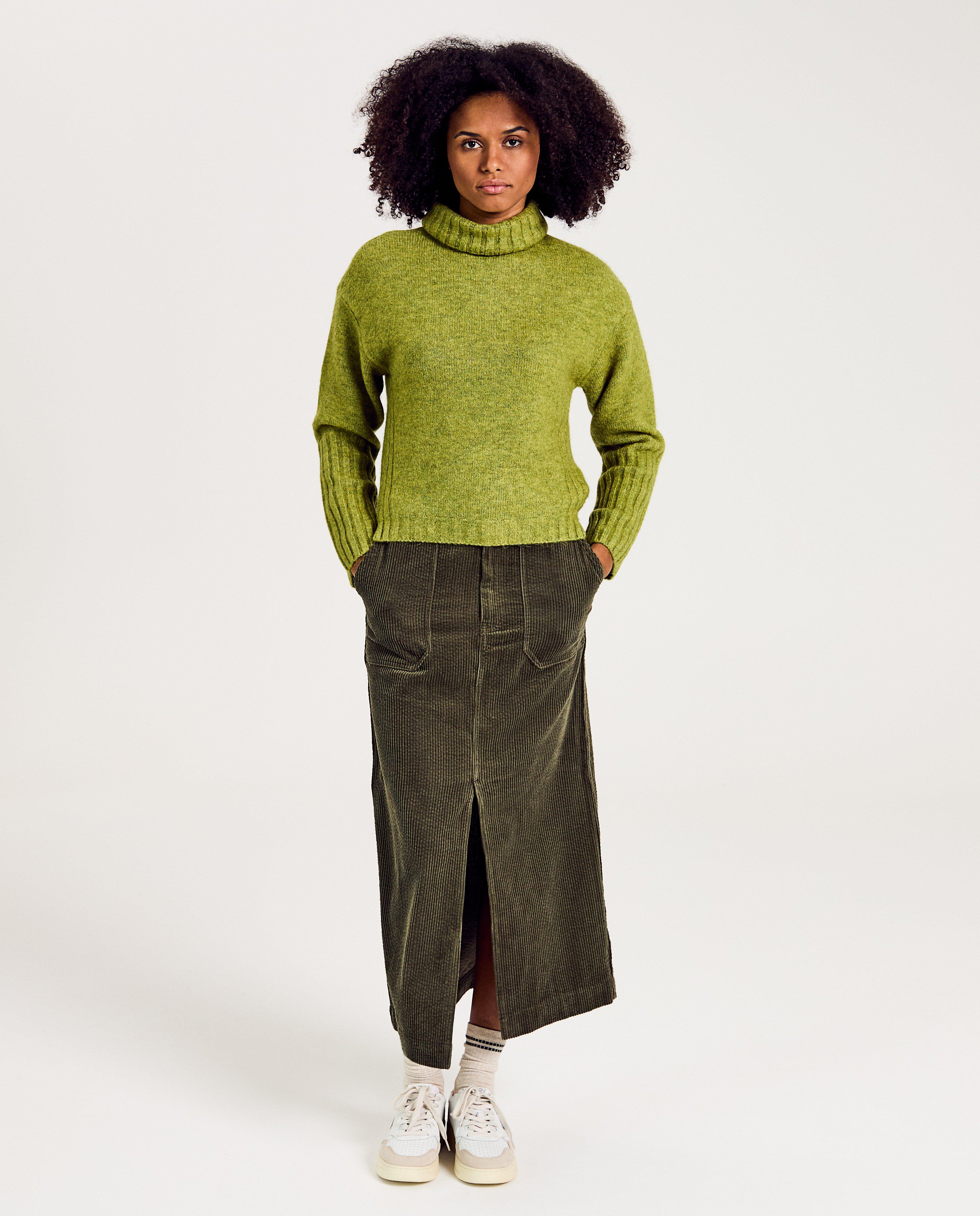 Groene rolkraagtrui, dames - Product Detail - khaki - afbeelding nummer 2