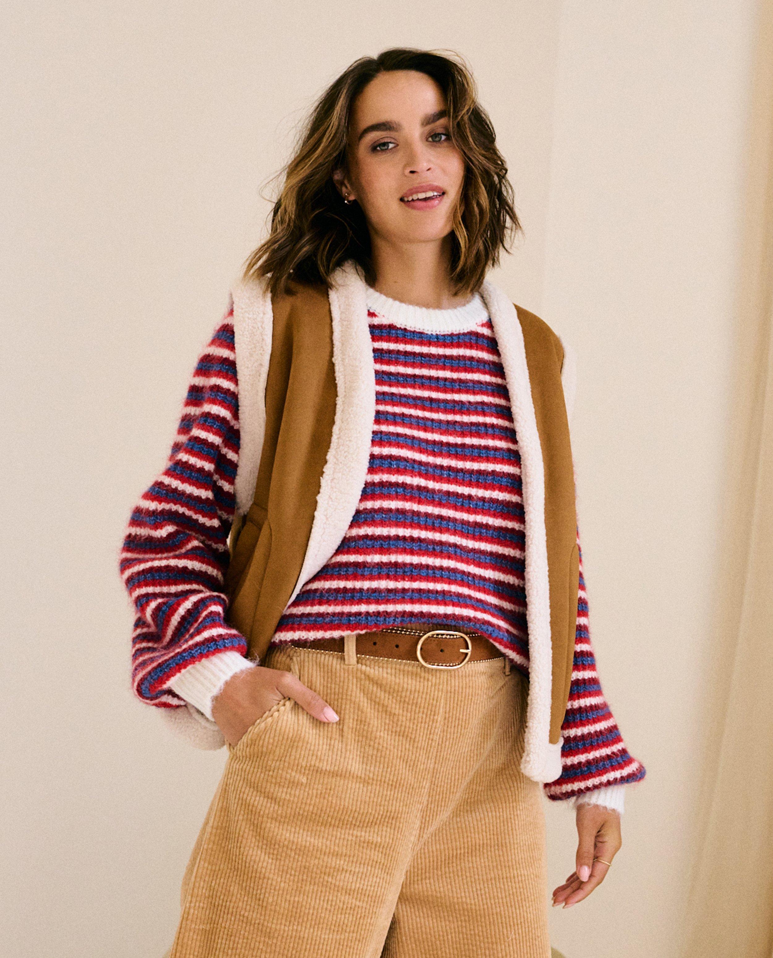 Trui met strepen - Product Detail - wit - afbeelding nummer 1