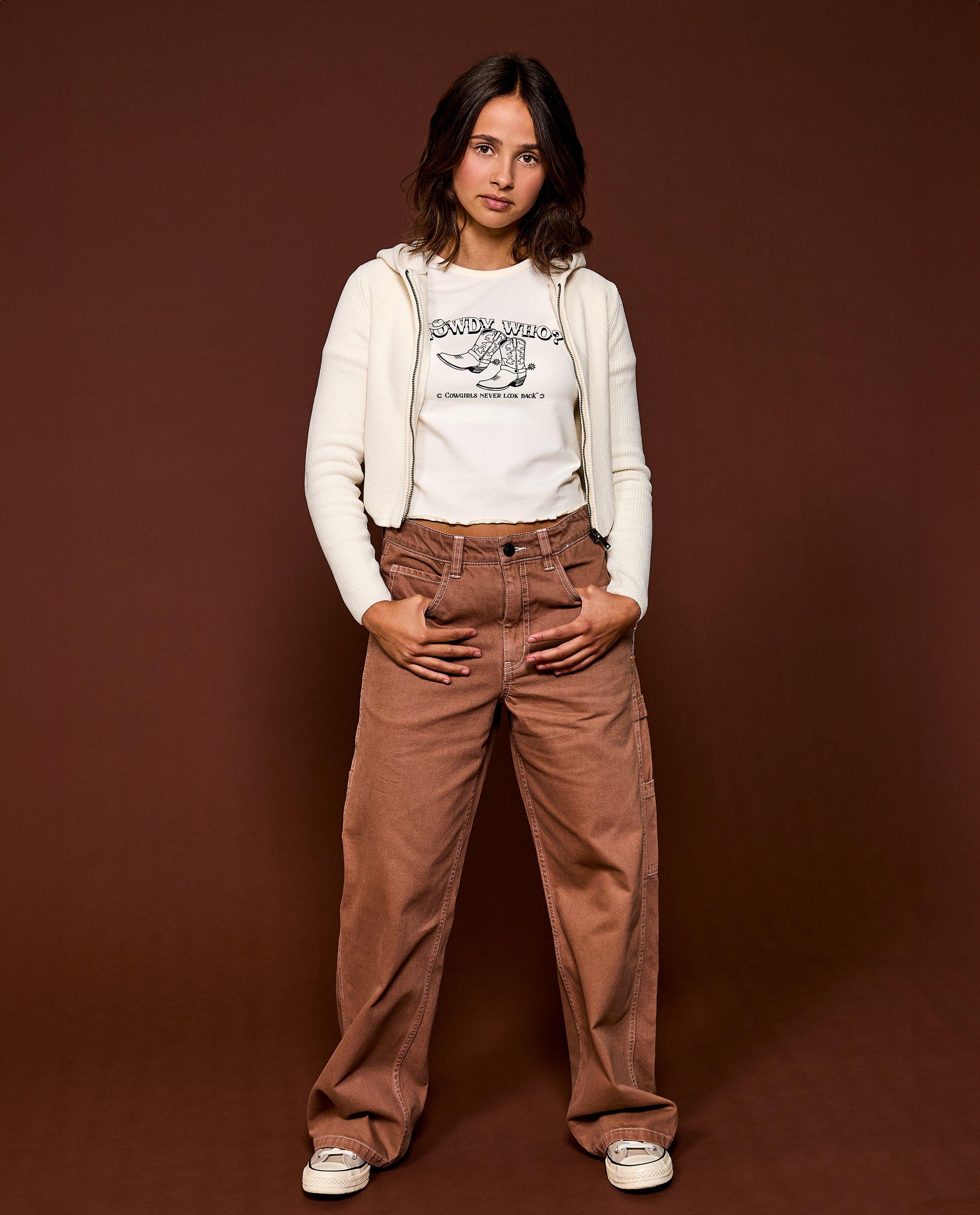 Bruine jeans, straight fit - Product Detail - bruin - afbeelding nummer 1