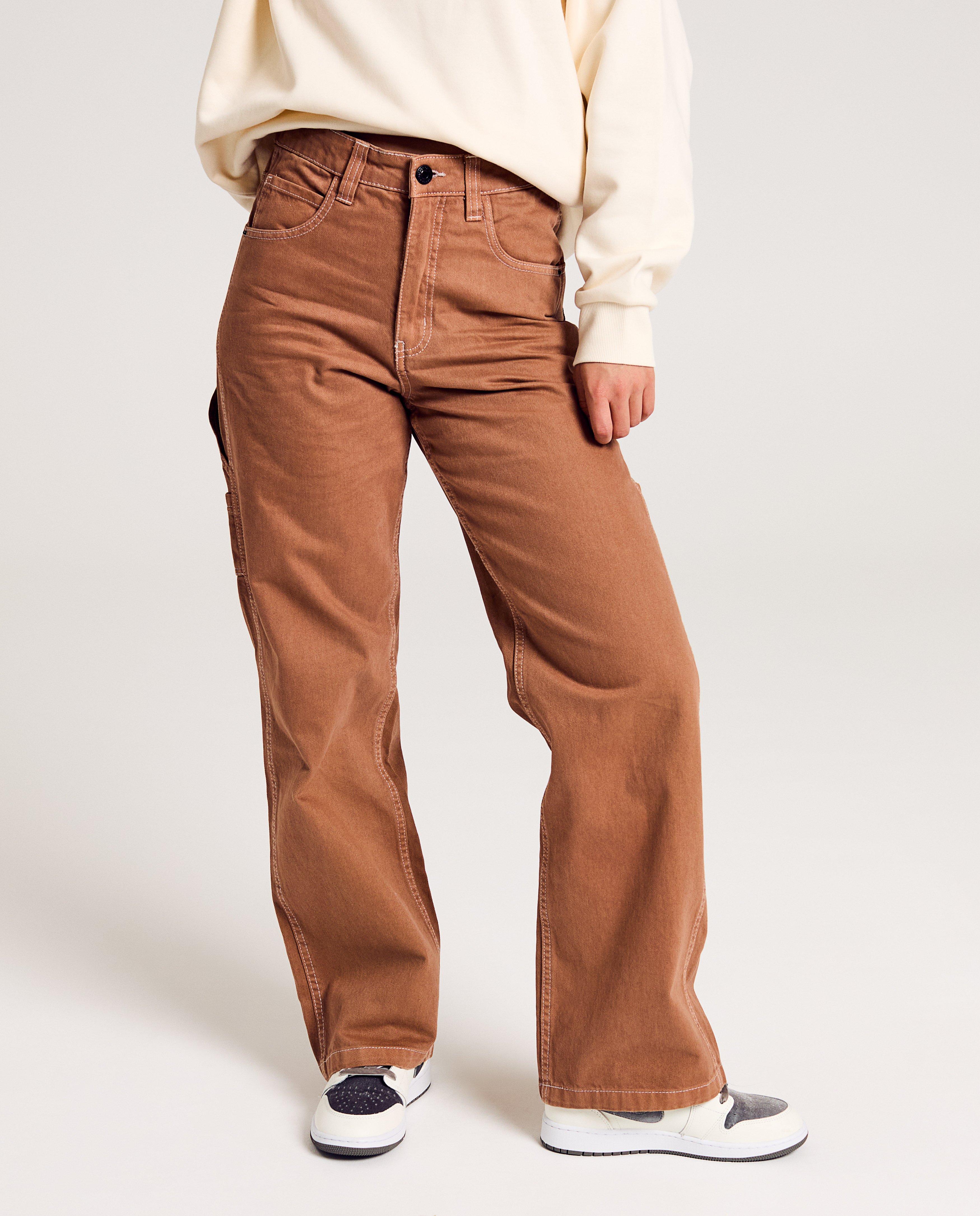 Bruine jeans, straight fit - Product Detail - bruin - afbeelding nummer 4