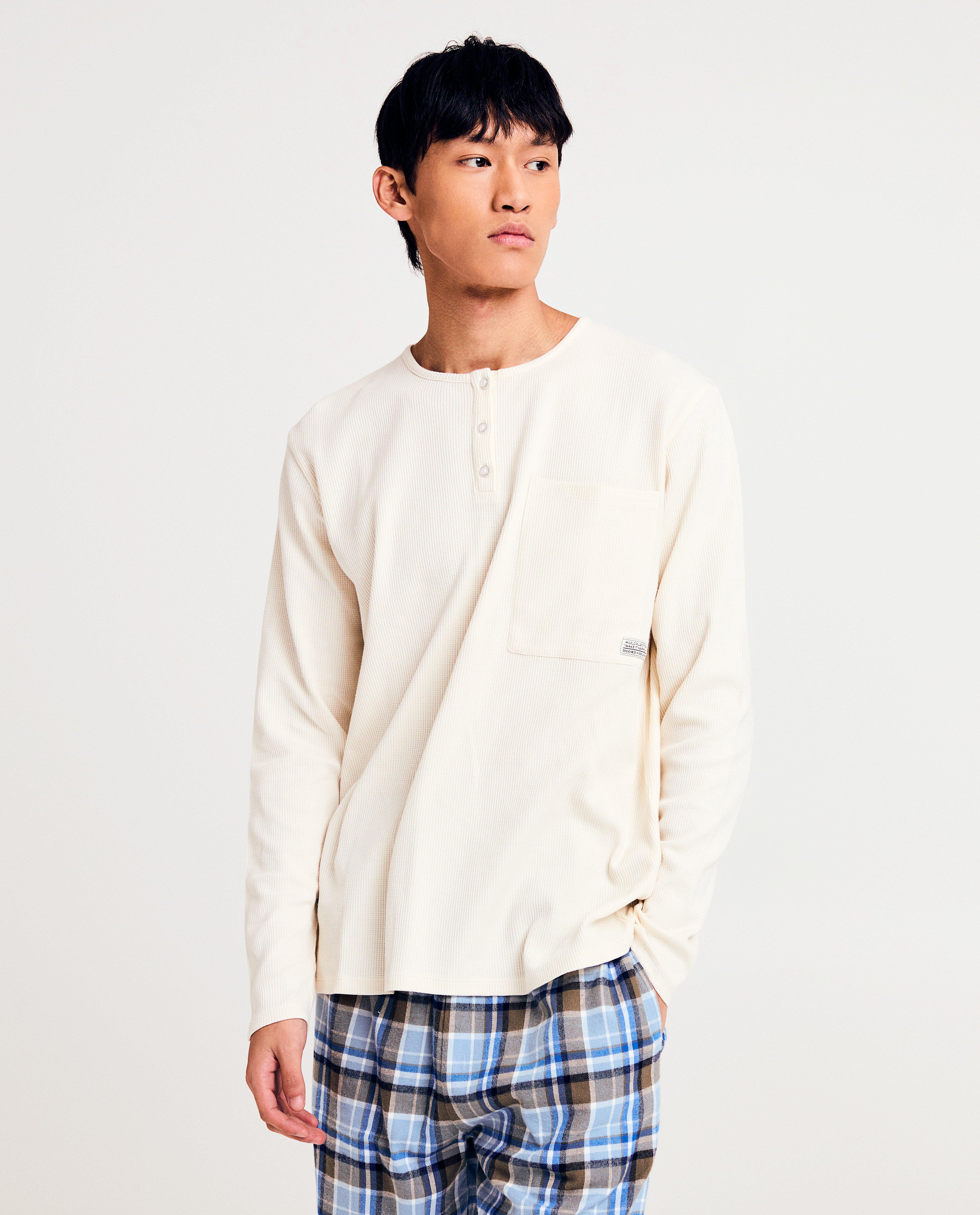 Nachtkleding - Pyjama met wafelpatroon, XS - L