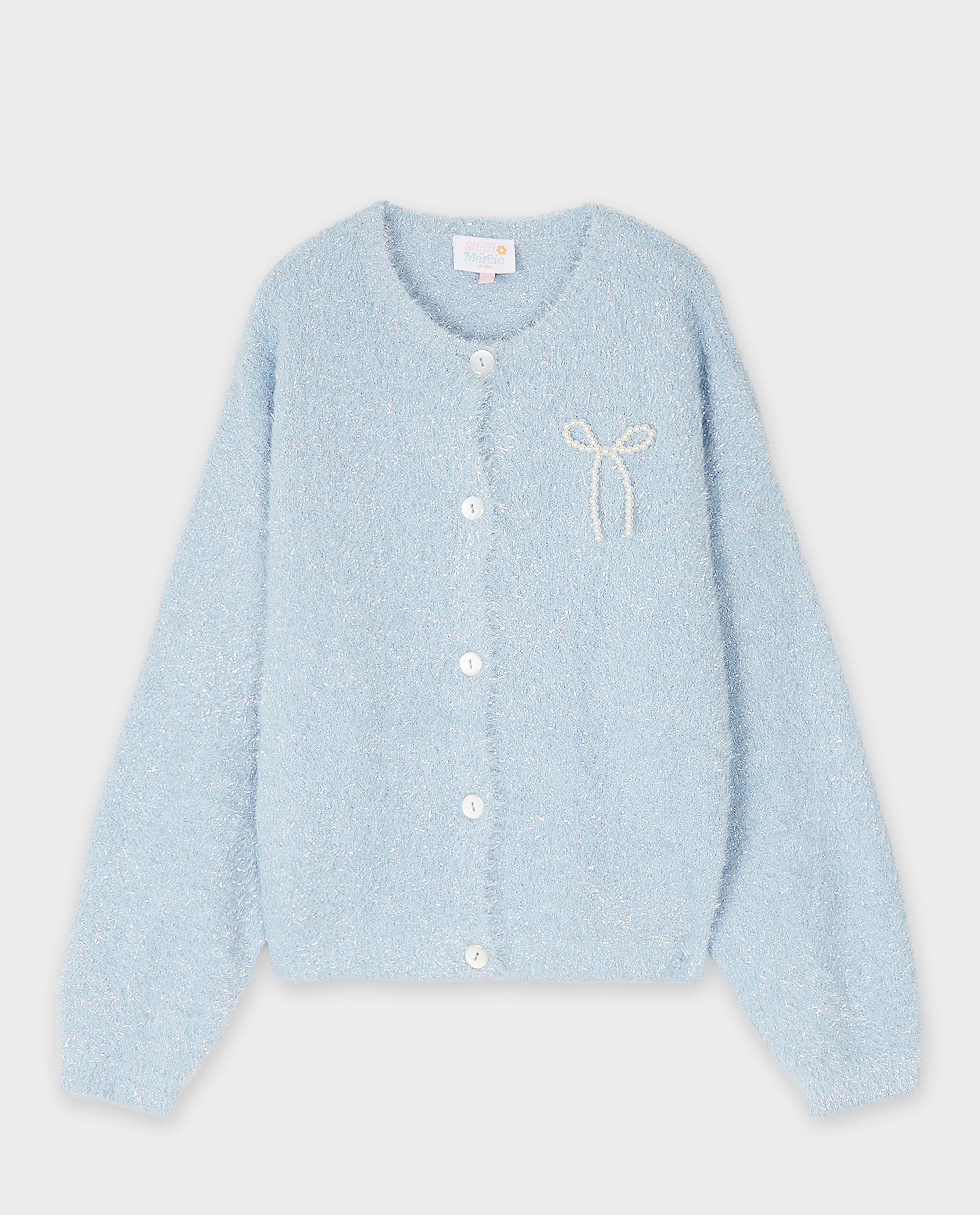 Blauwe cardigan met glitter - Product Detail - lichtblauw - afbeelding nummer 5