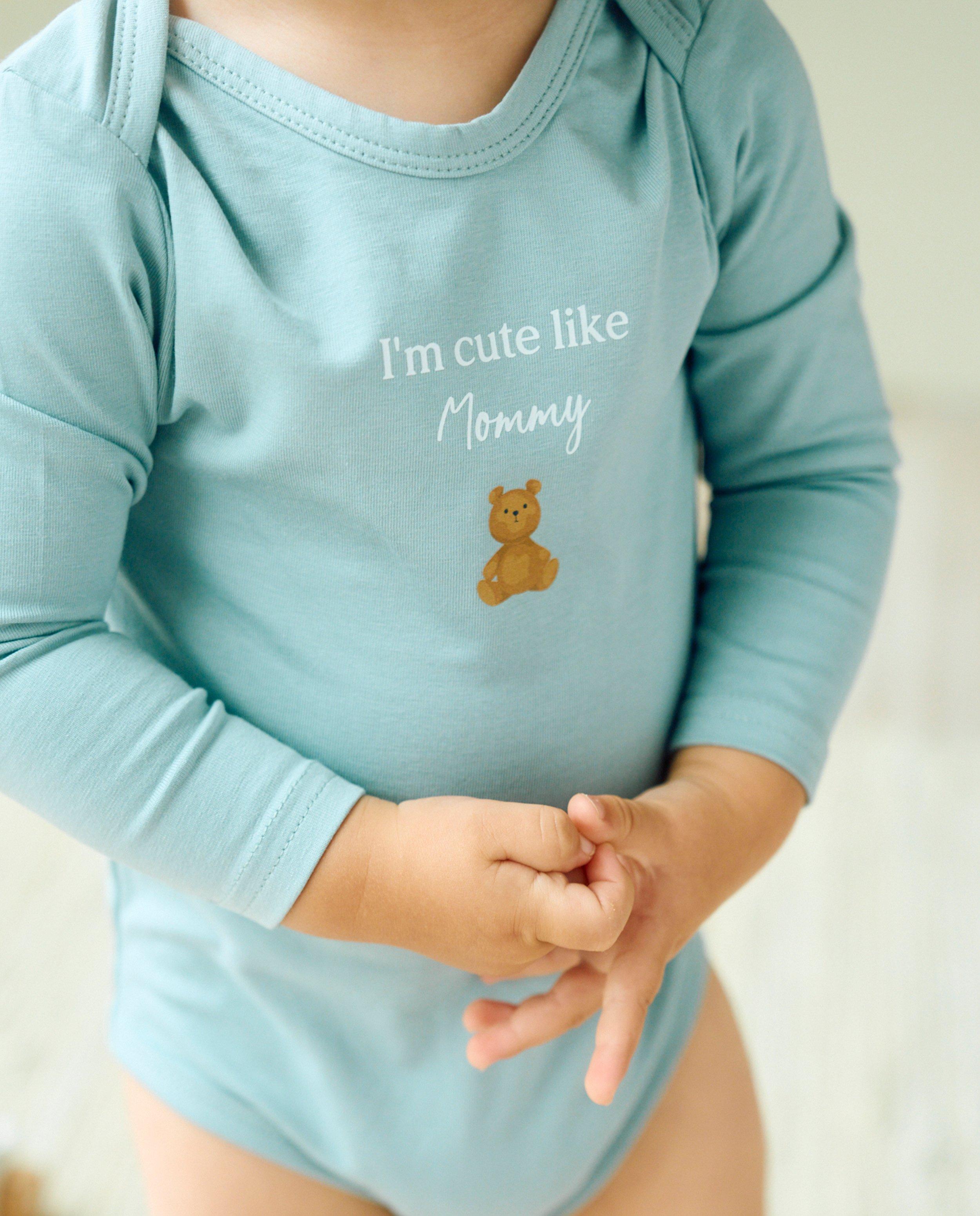 Body personnalis&eacute; en coton bio - D&eacute;tails du produit - gris - image num&eacute;ro 2