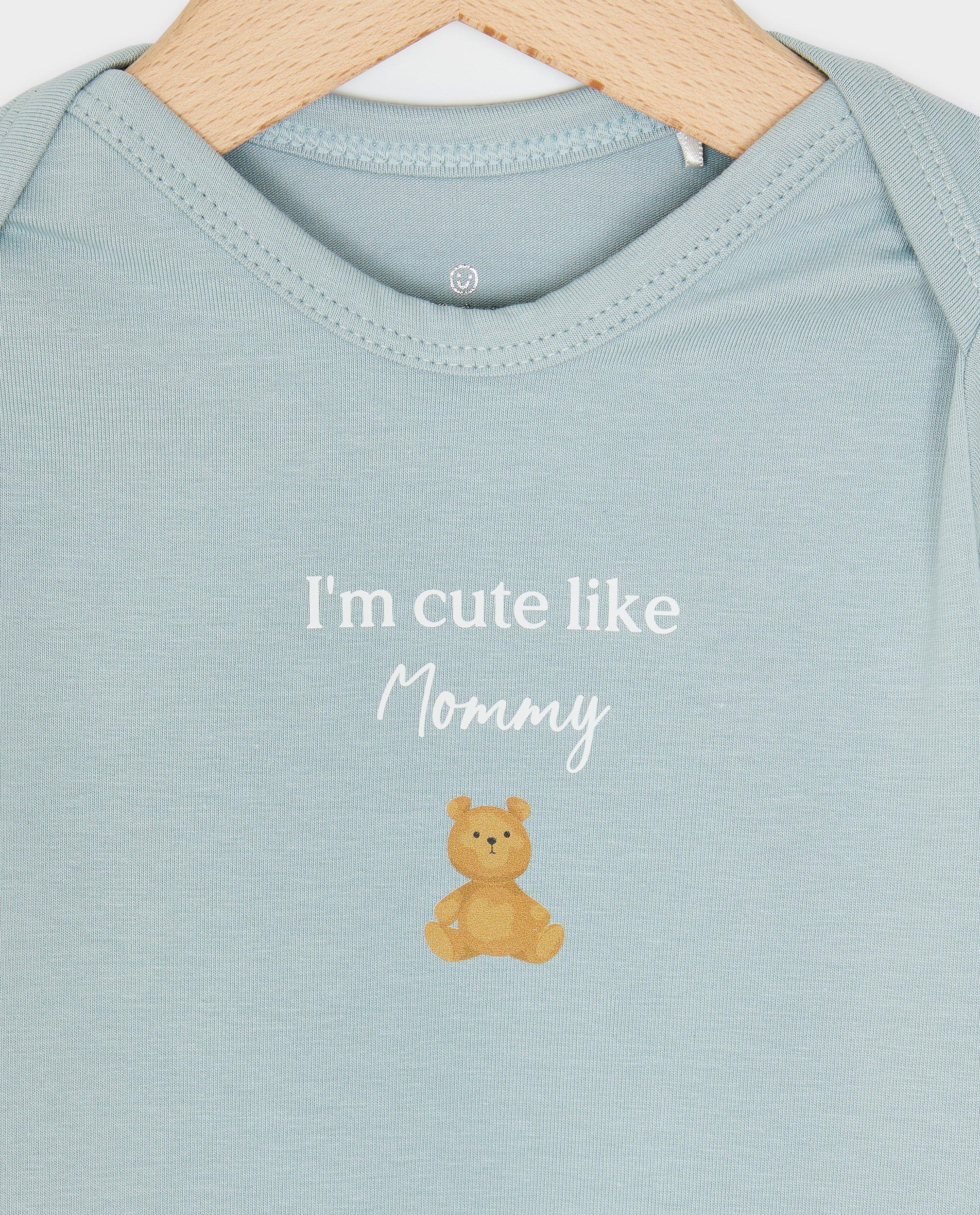 Body personnalis&eacute; en coton bio - D&eacute;tails du produit - gris - image num&eacute;ro 4