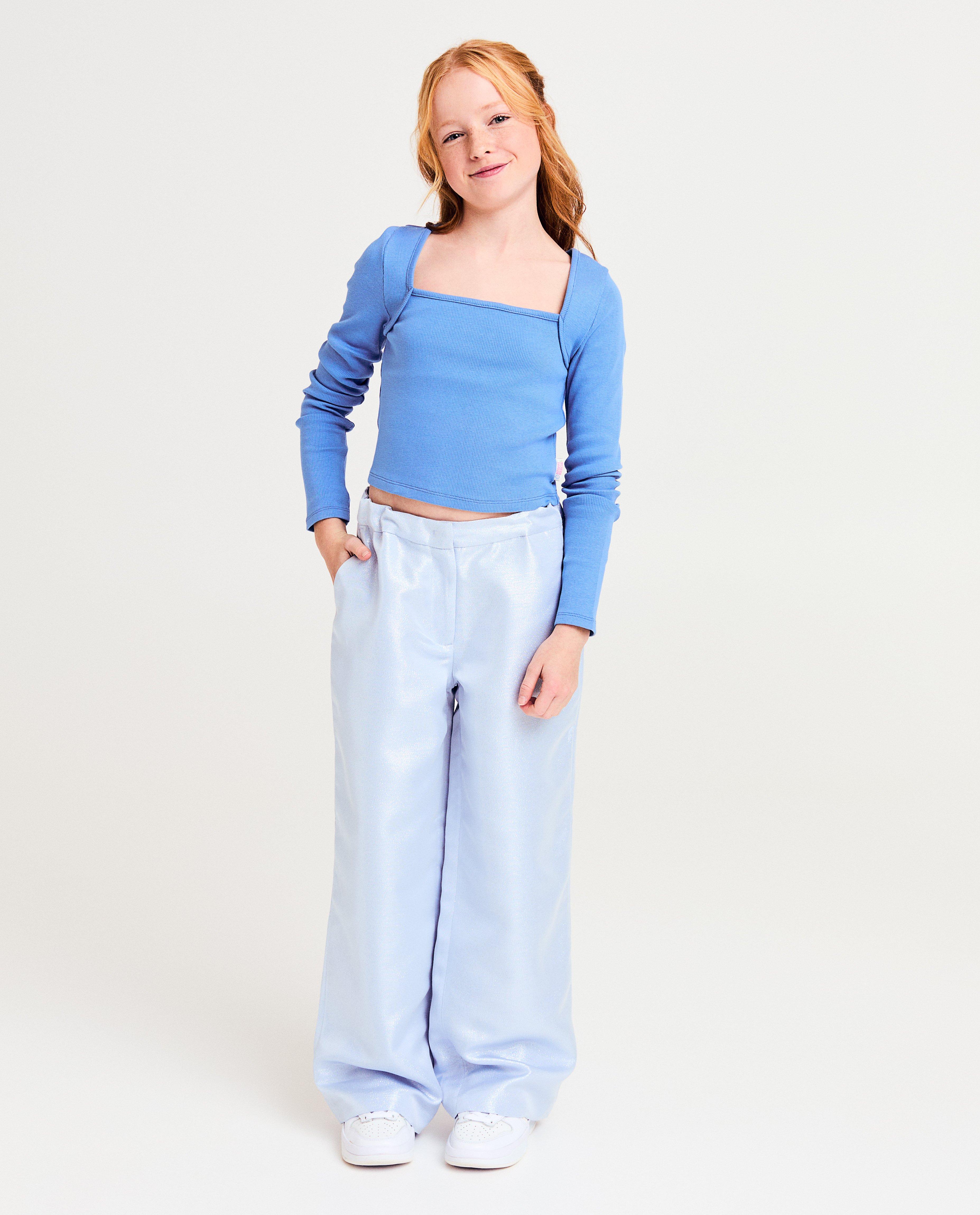 T-shirts - Longsleeve met fijne rib