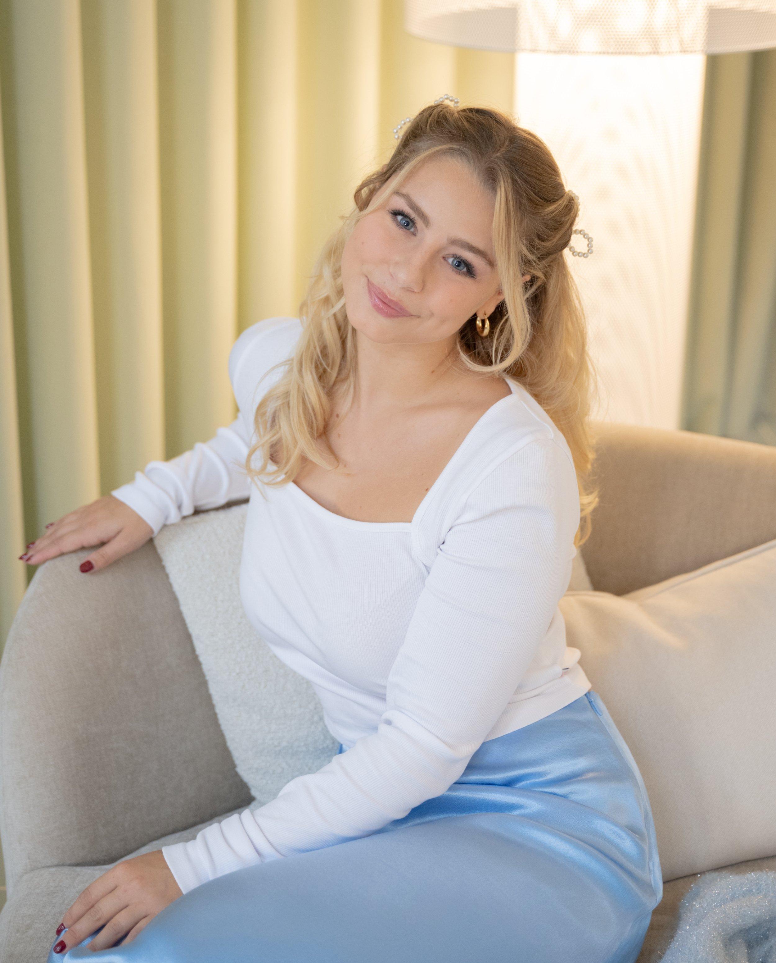 Longsleeve met fijne rib - null - Steffi Mercie