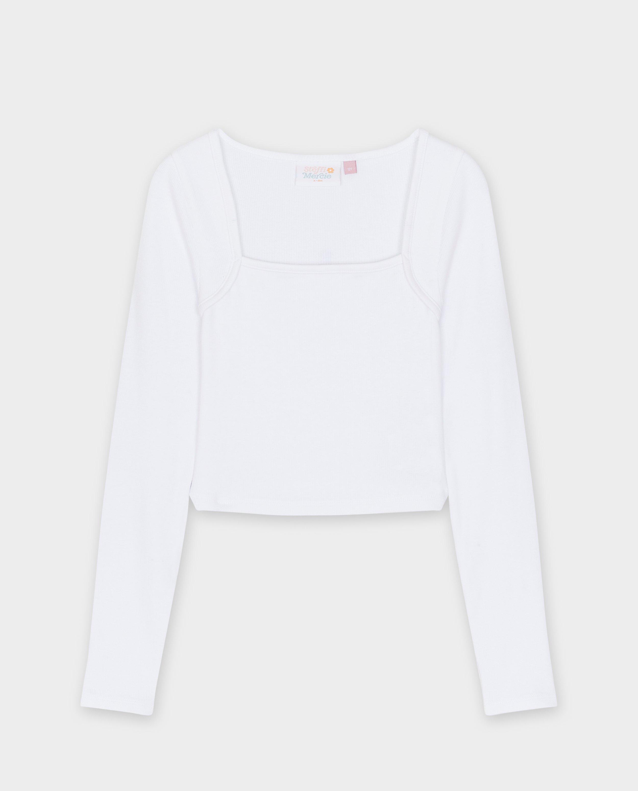 T-shirts - Longsleeve met fijne rib