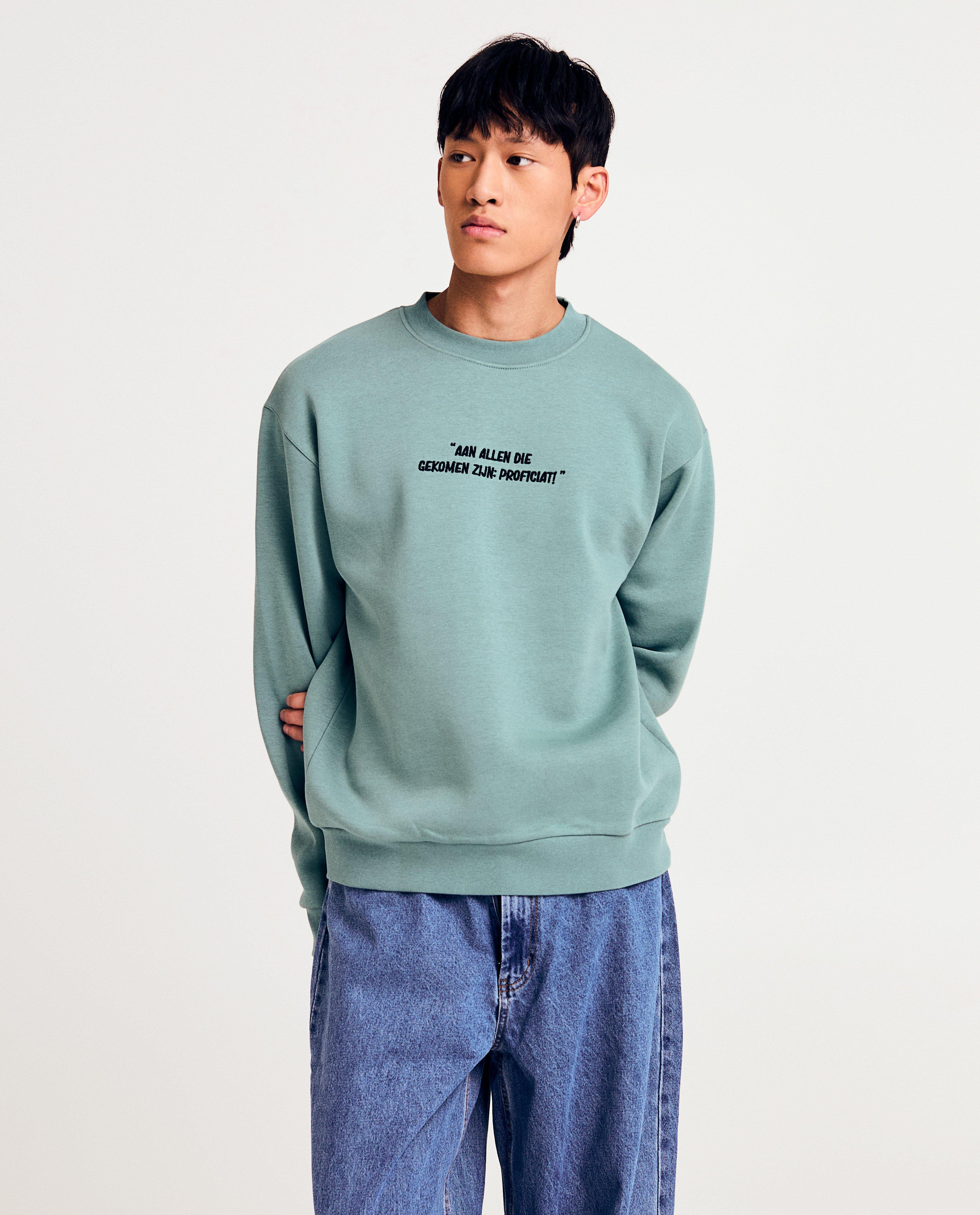 Sweater met geborduurd opschrift SingAlong, unisex - Product Detail - khaki - afbeelding nummer 4