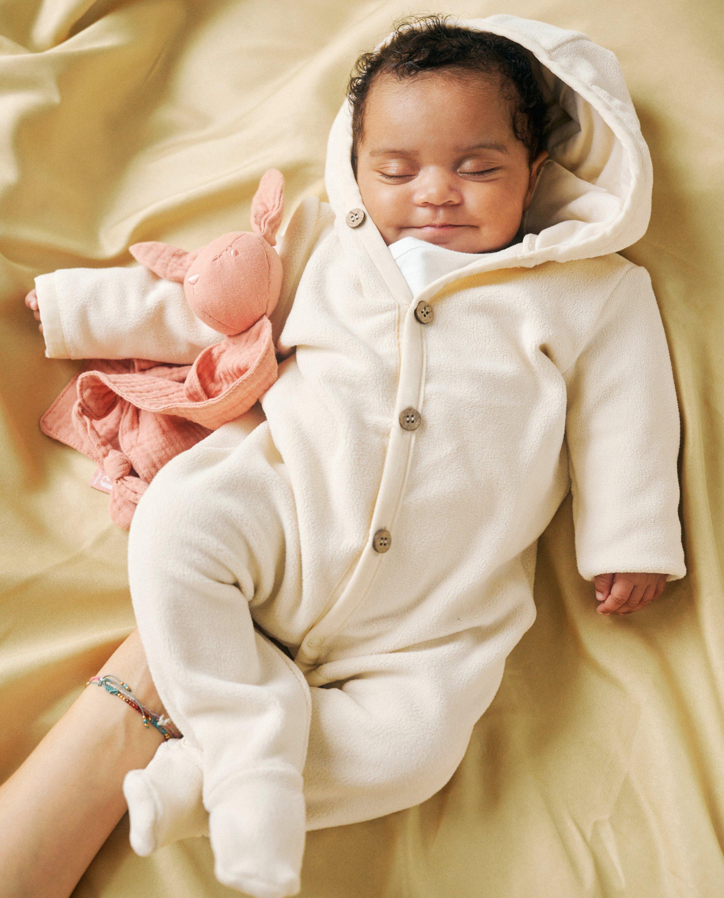 Fleece onesie met voetjes - null - Newborn 50-68