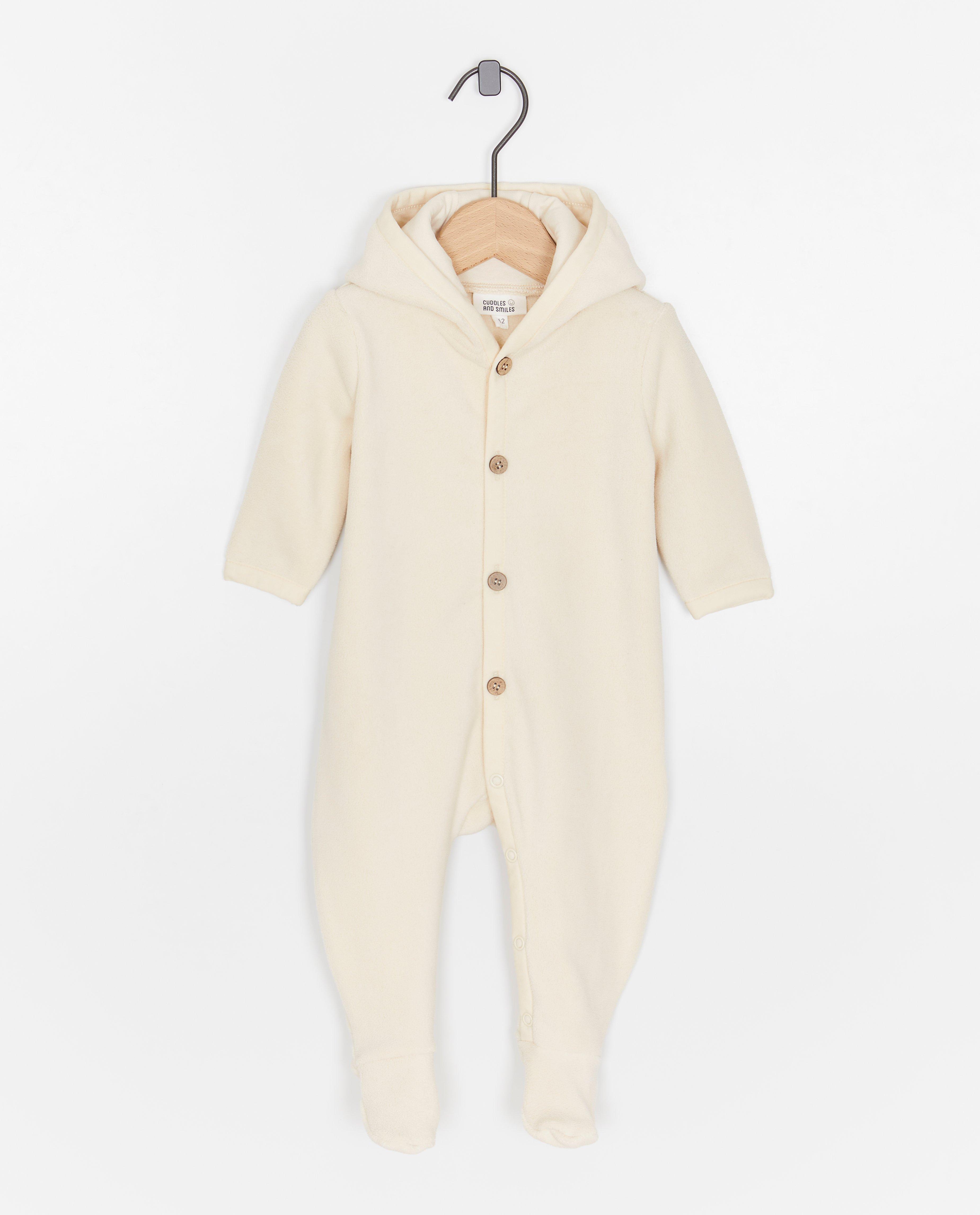 Jumpsuit - Fleece onesie met voetjes