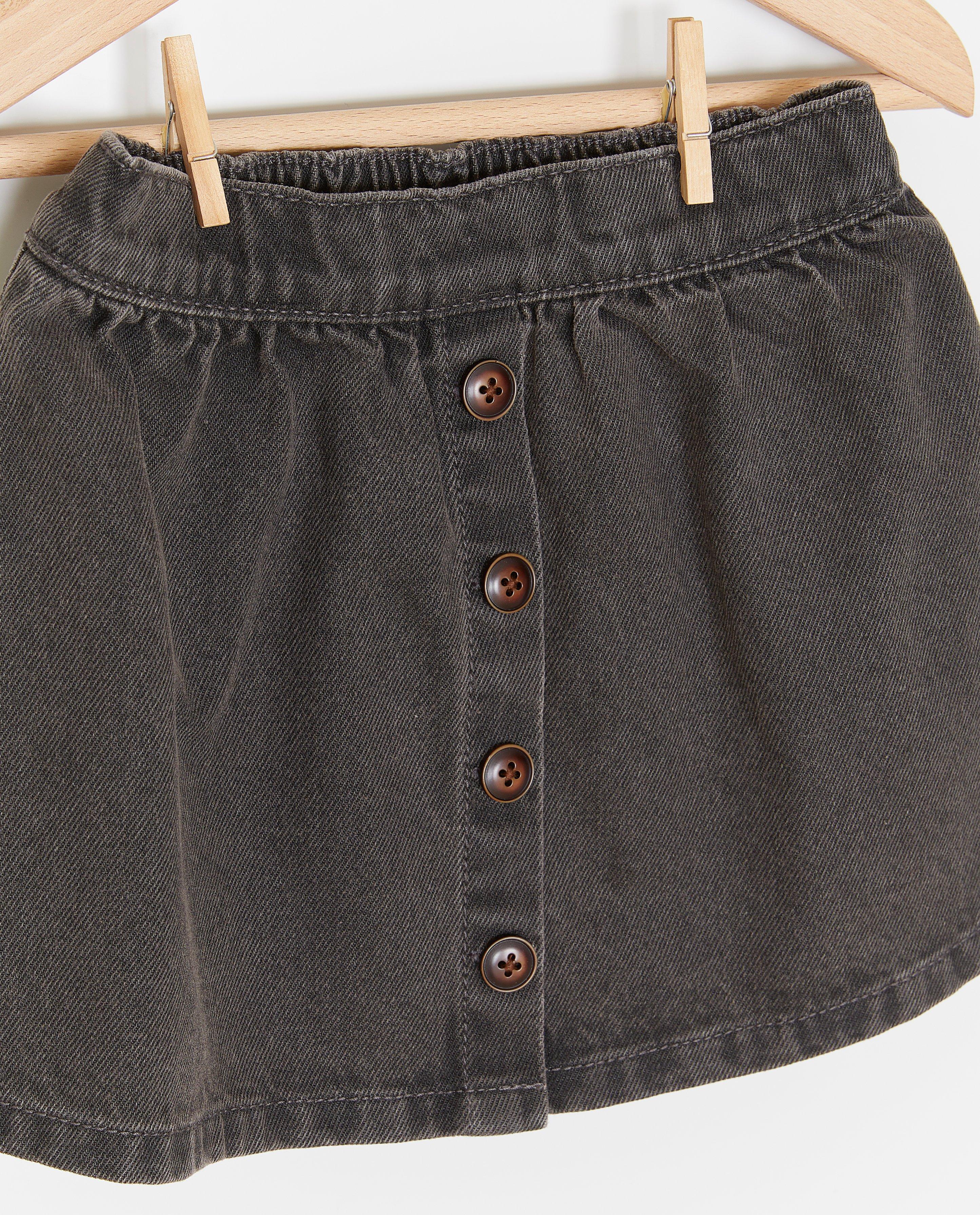 Jupes - Jupe en jean gris foncé