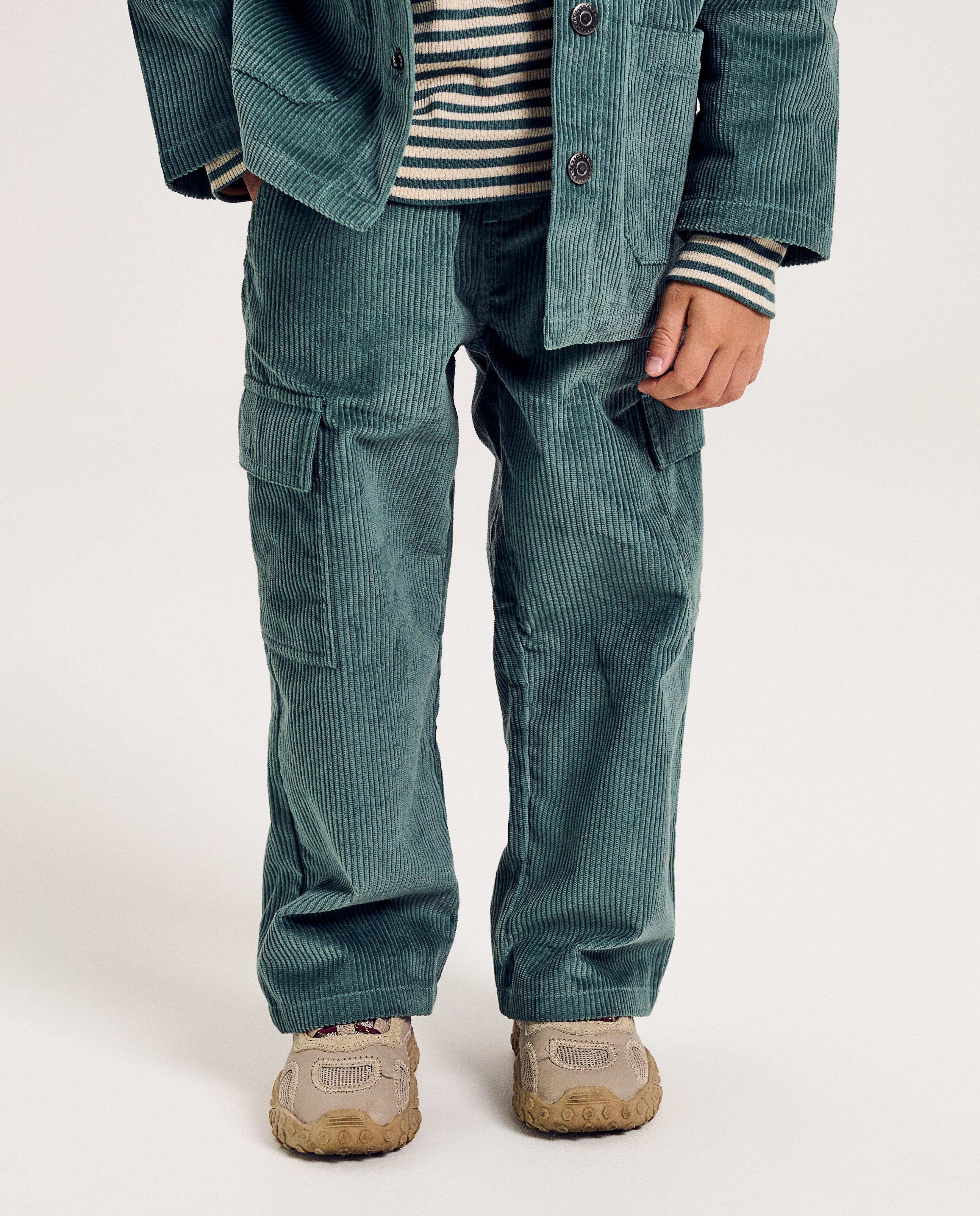 Pantalon en velours c&ocirc;tel&eacute; - D&eacute;tails du produit - khaki - image num&eacute;ro 4