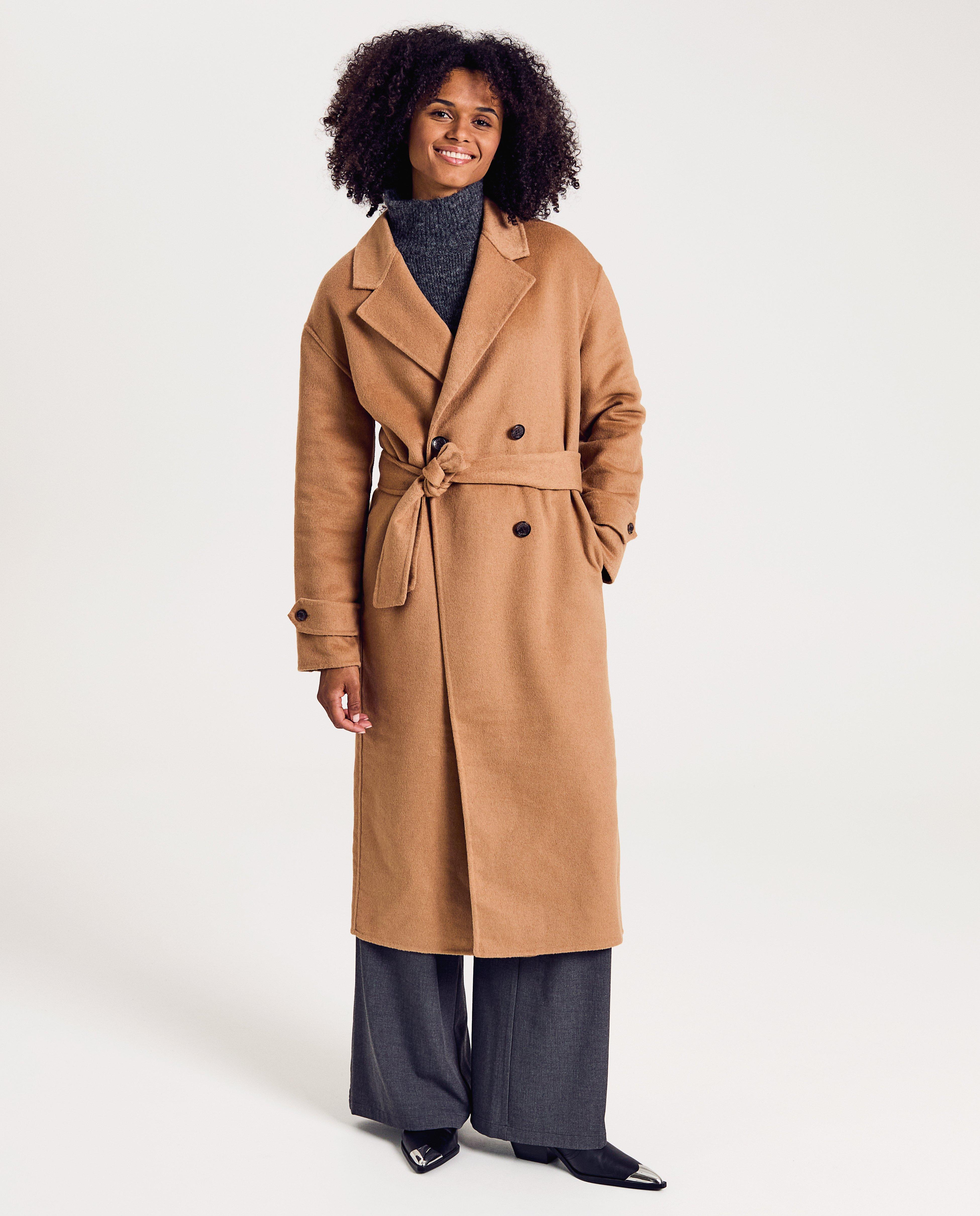 Winterjassen - Lange bruine jas, dames